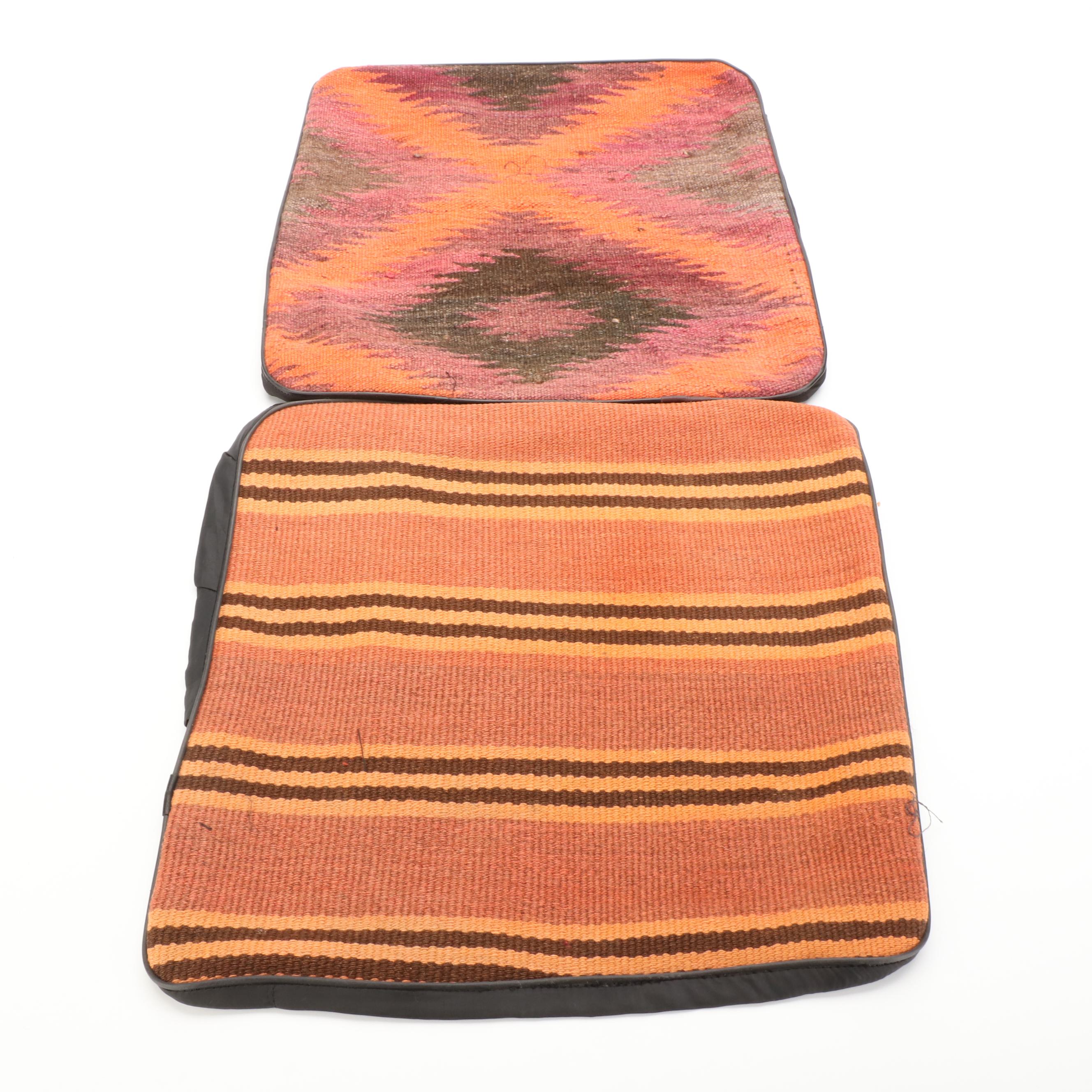 Handwoven Kilim Face Throw Pillow Covers