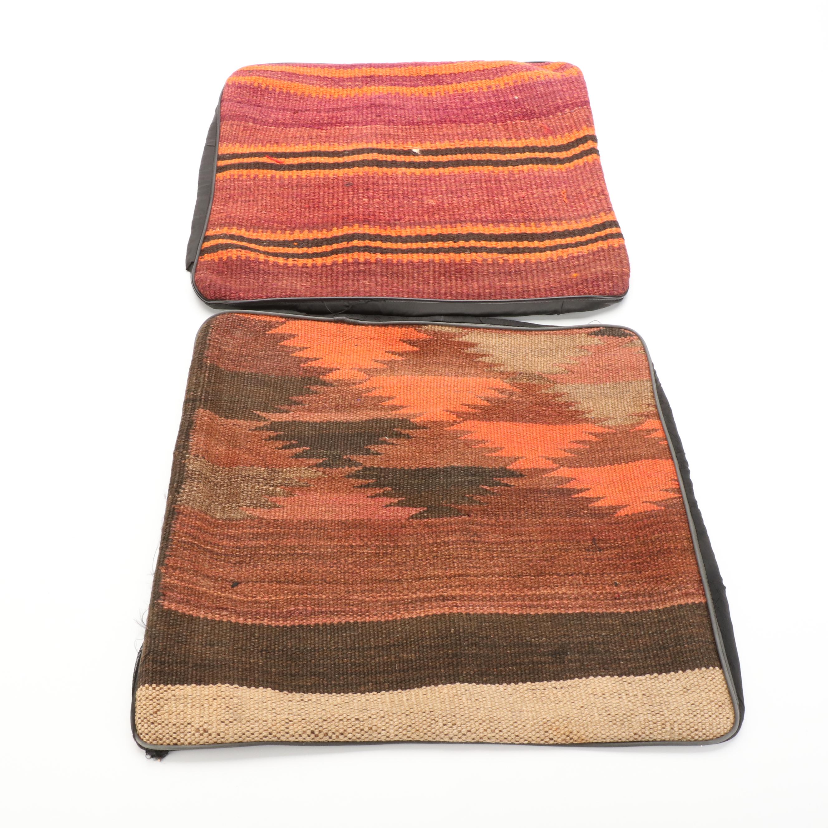 Handwoven Kilim Face Throw Pillow Covers