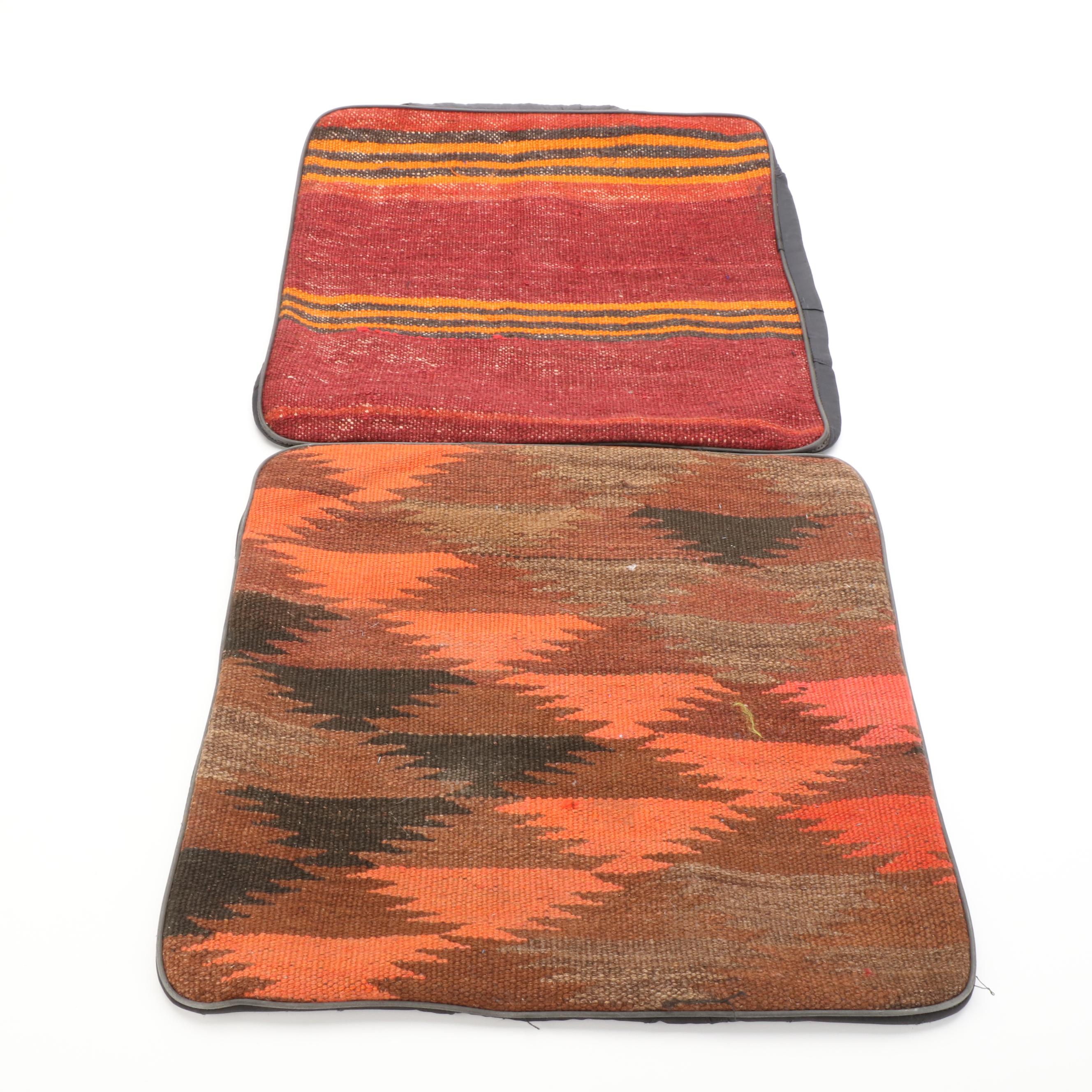 Handwoven Kilim Face Throw Pillow Covers