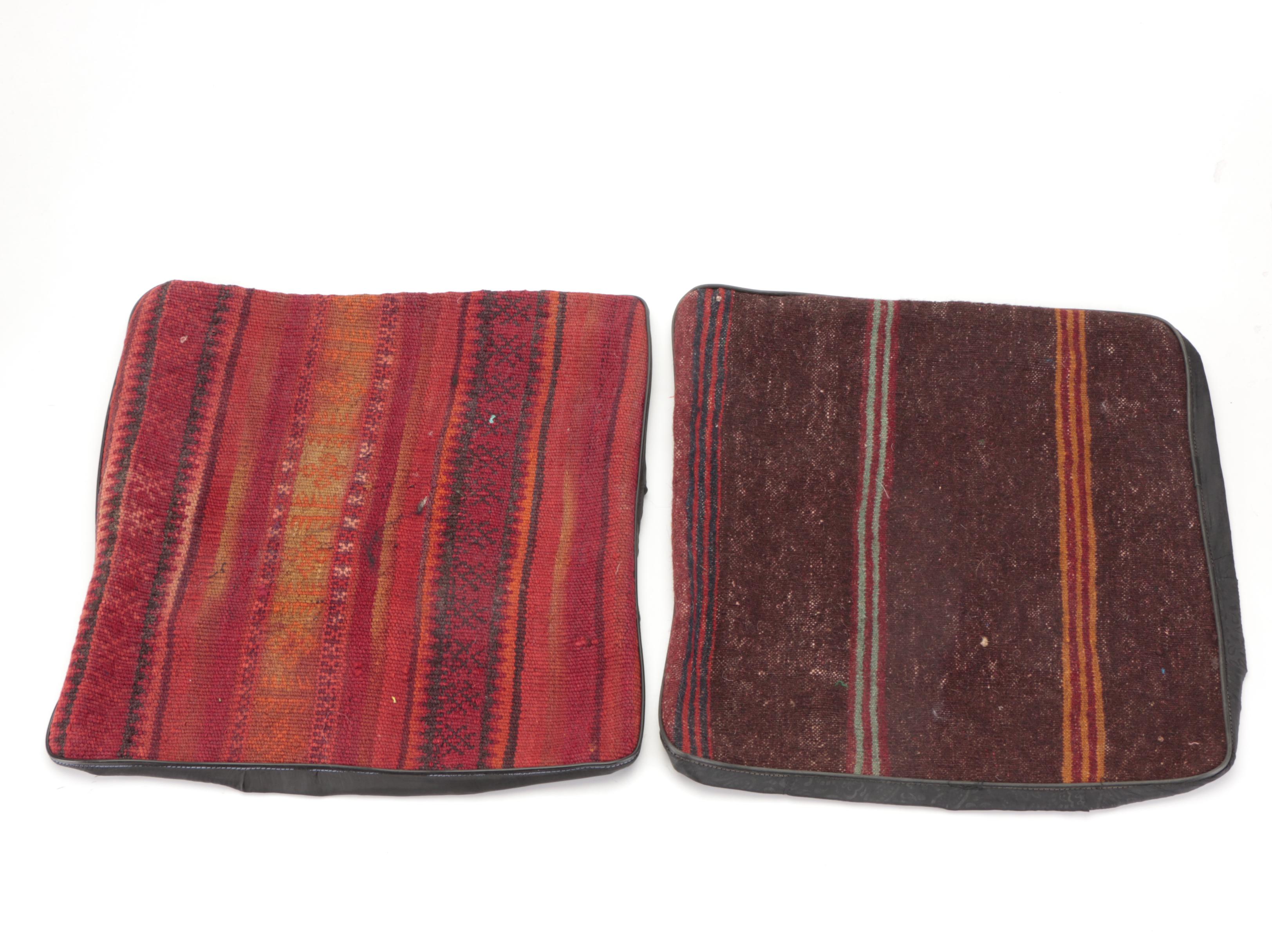 Handwoven Kilim Face Throw Pillow Covers