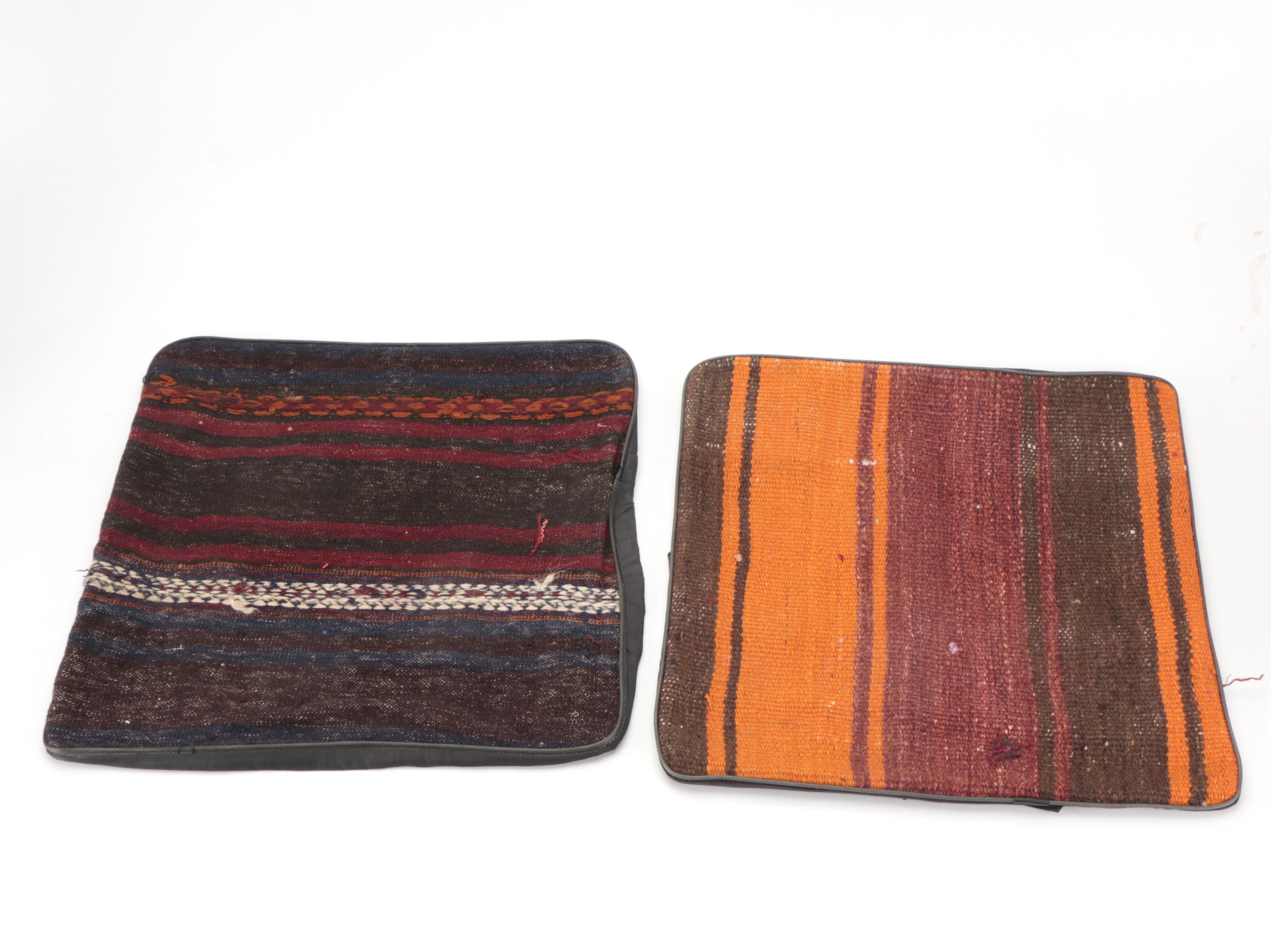 Handwoven Kilim Face Throw Pillow Covers