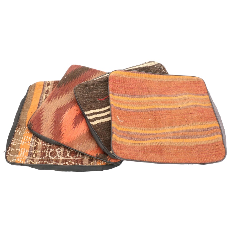 Handwoven Kilim Face Throw Pillow Covers