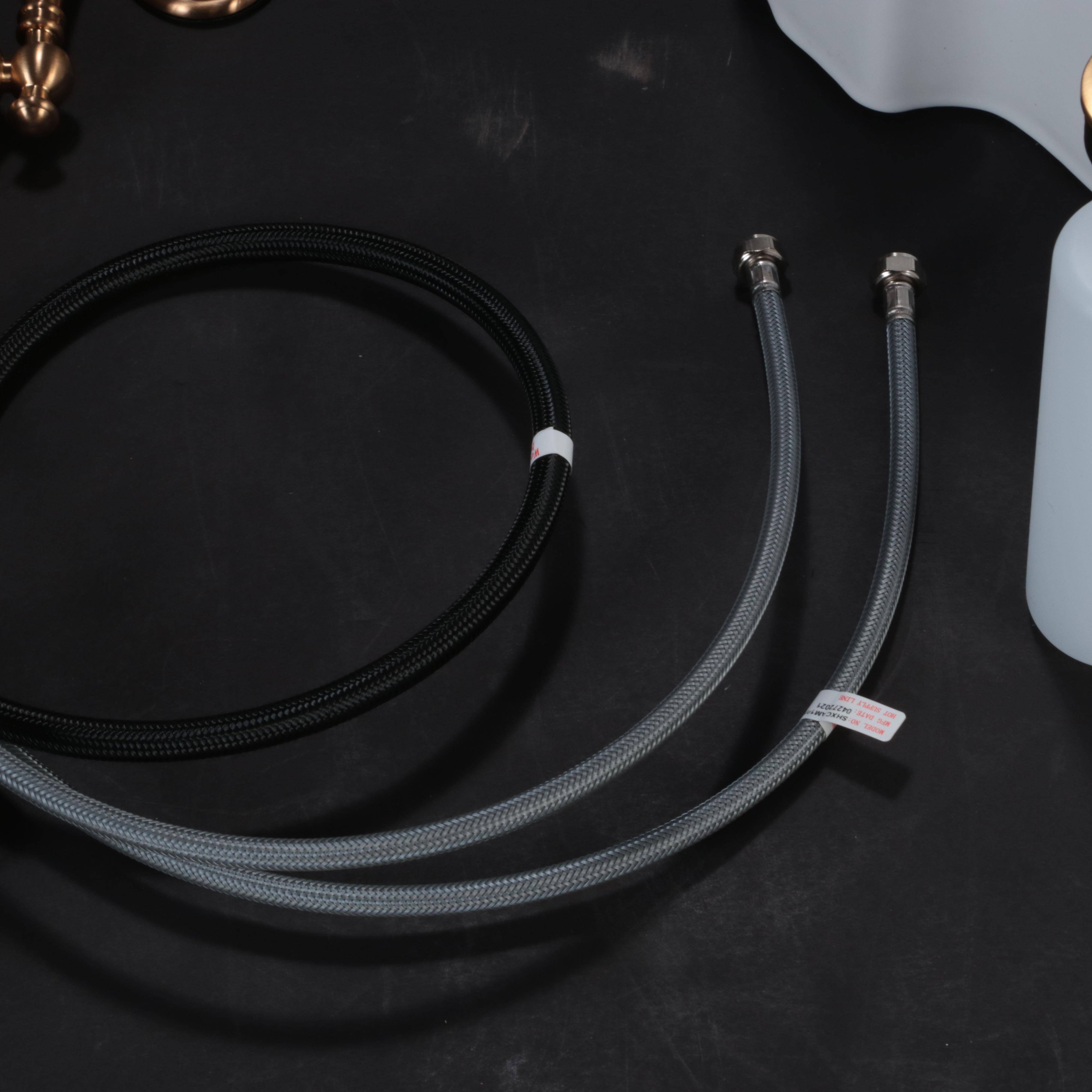 30" White Fireclay Farmhouse Sink with Pull-Down Kitchen Faucet, Soap Dispenser