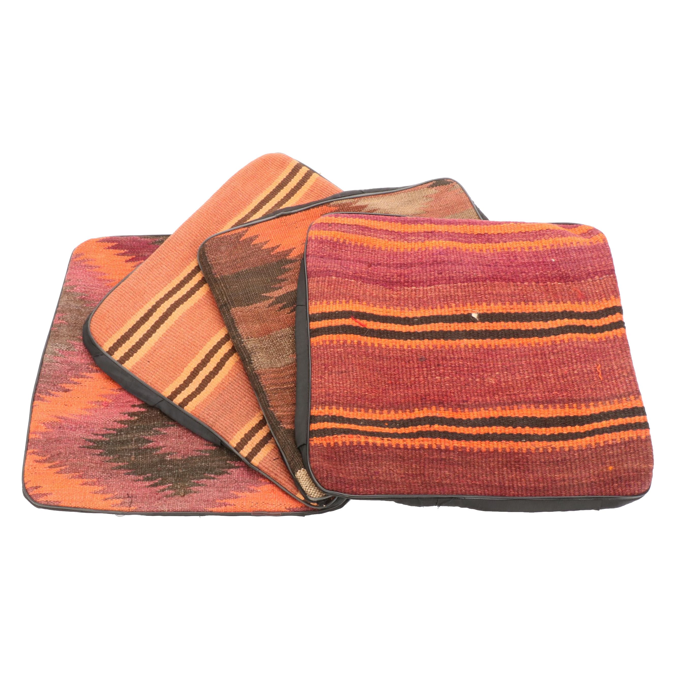 Handwoven Kilim Face Throw Pillow Covers