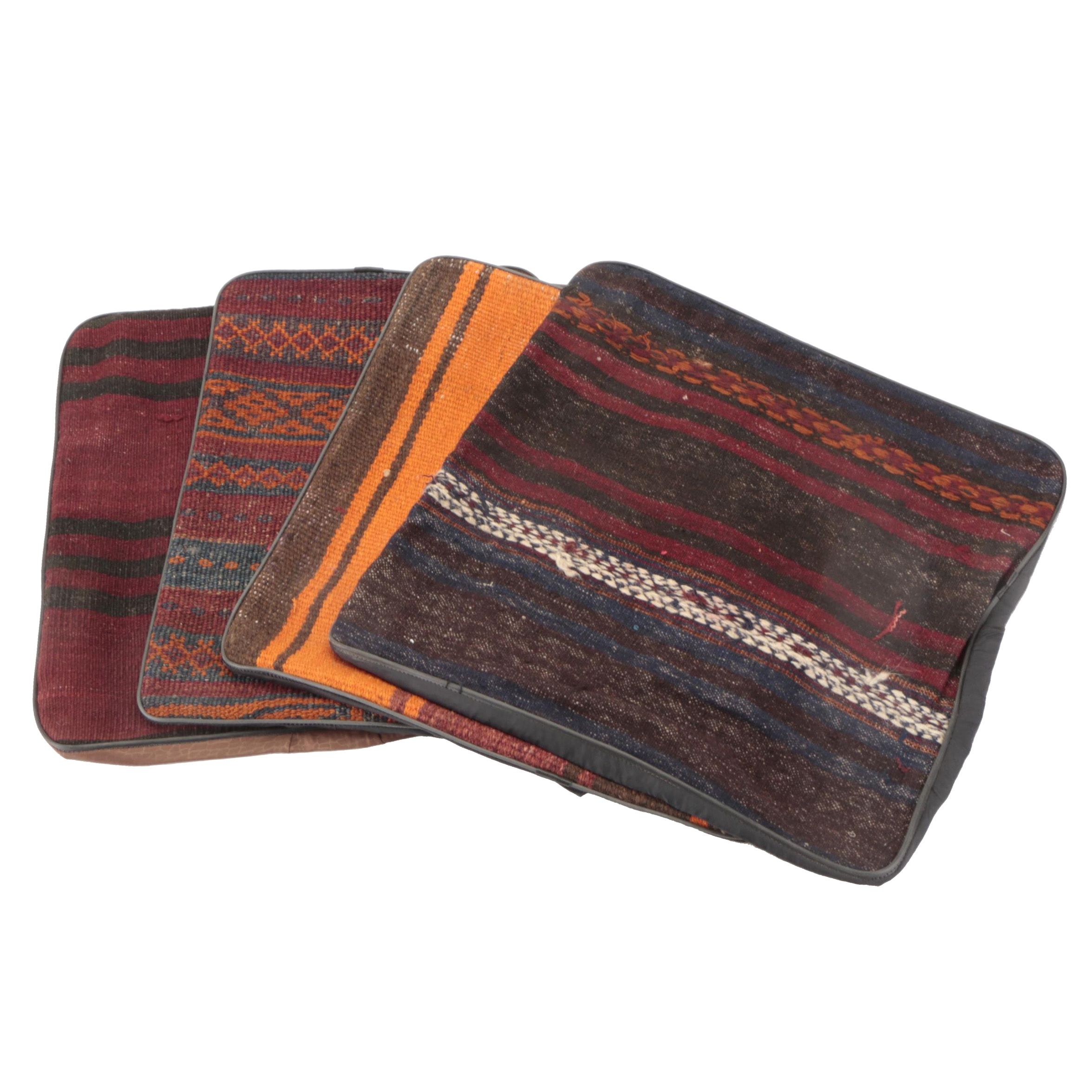 Handwoven Kilim Face Throw Pillow Covers