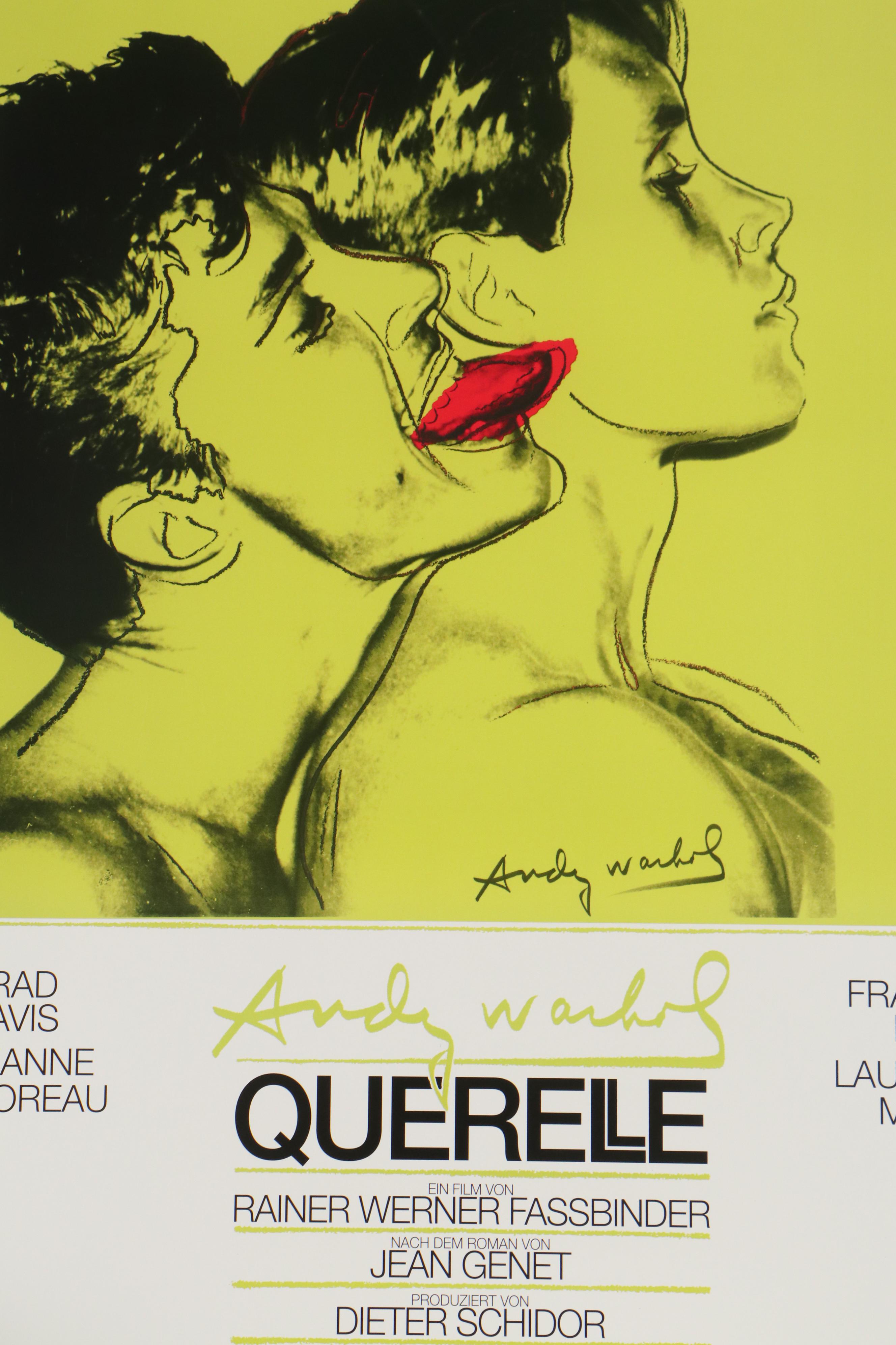 Andy Warhol Commissioned Offset Poster for "Querelle," 1982