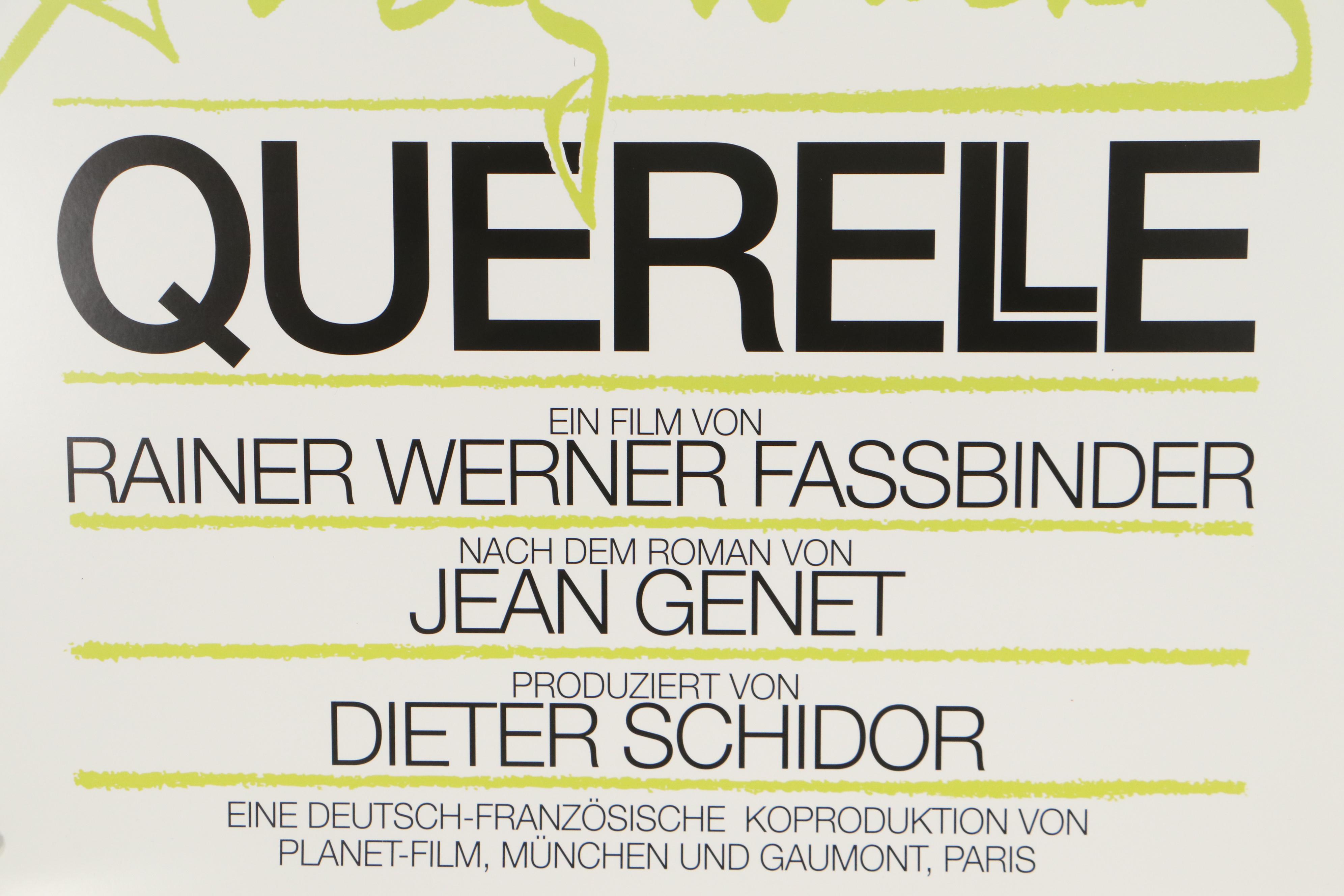 Andy Warhol Commissioned Offset Poster for "Querelle," 1982