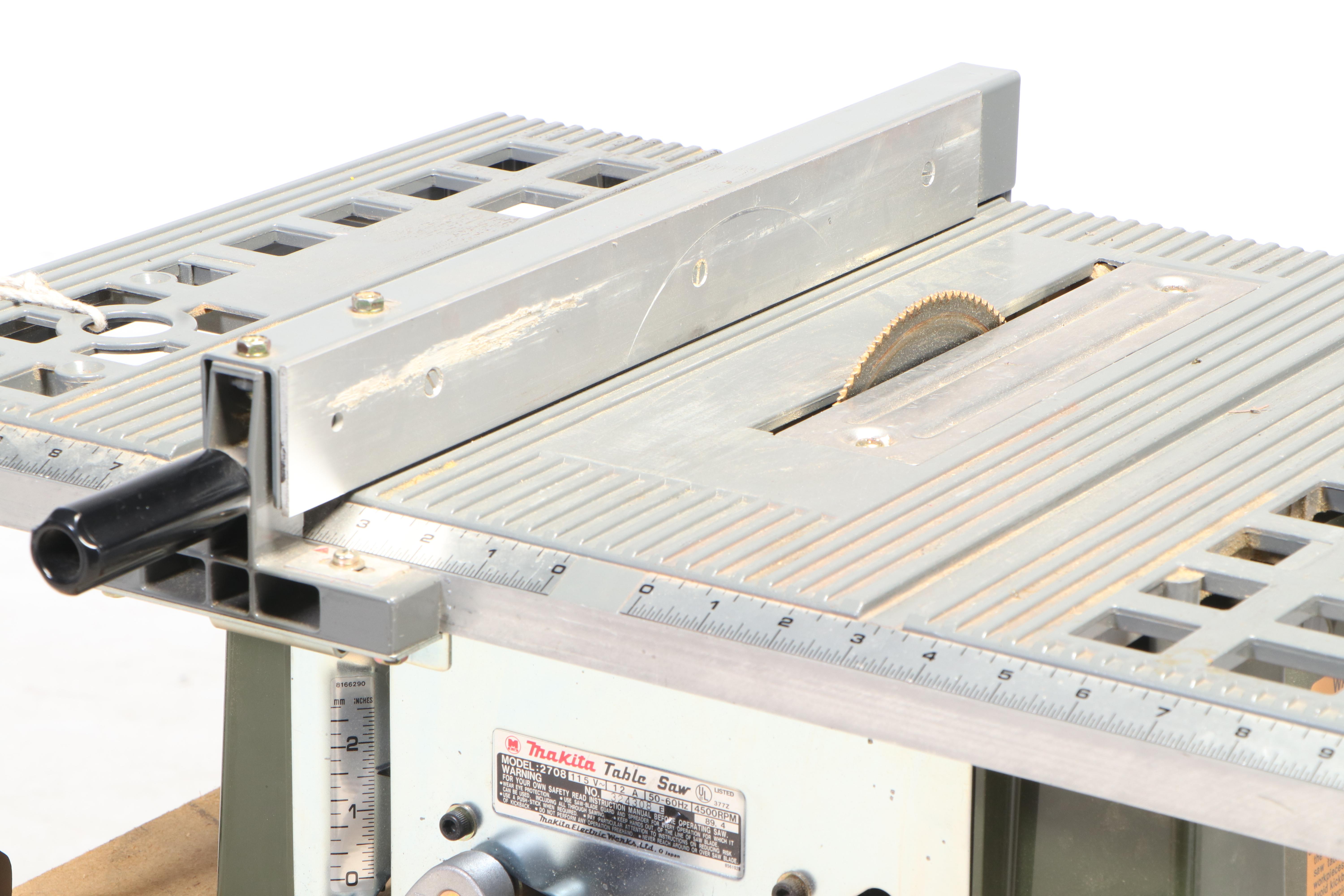 Makita Table Saw with Hirsh Saw Table Workbench