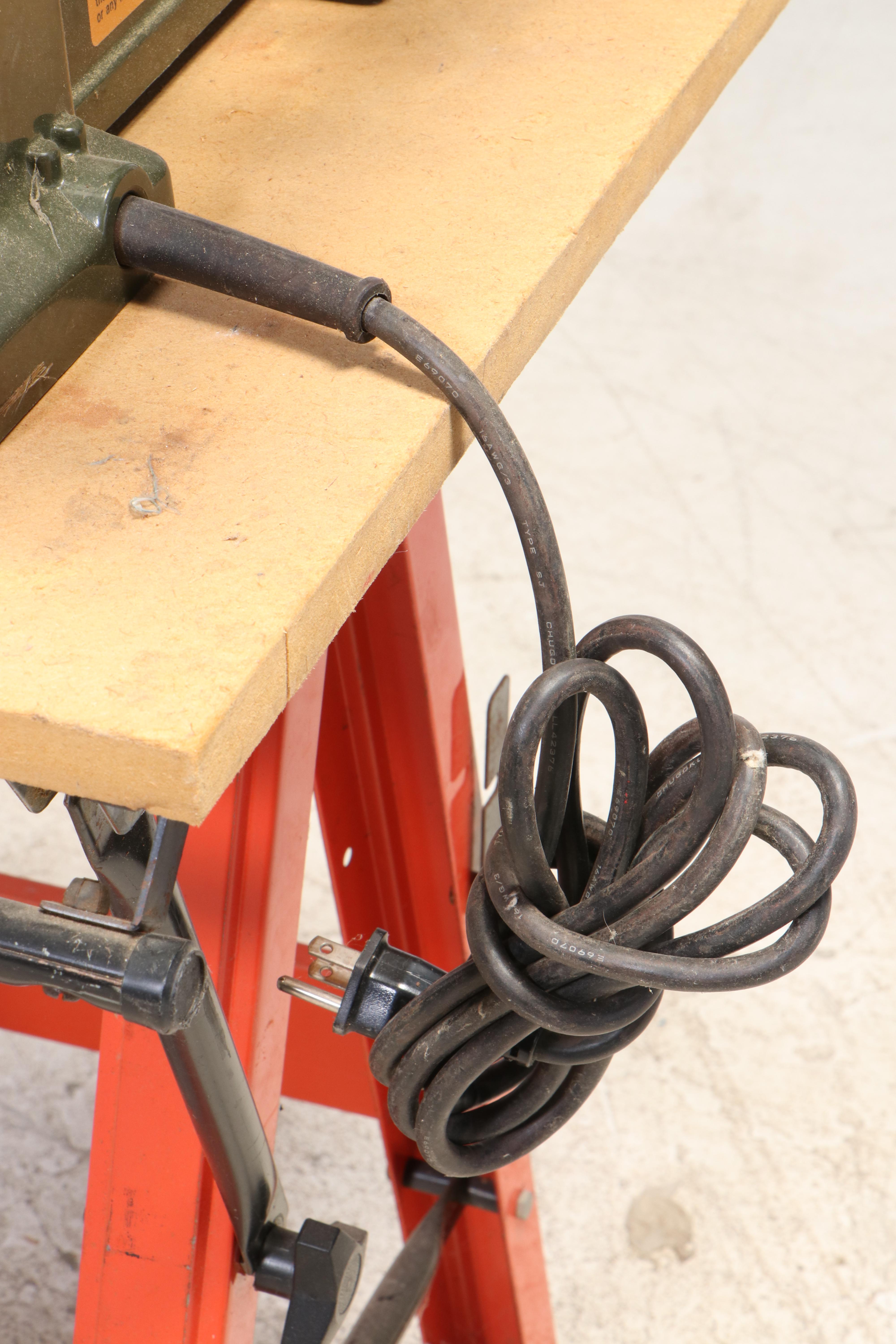 Makita Table Saw with Hirsh Saw Table Workbench