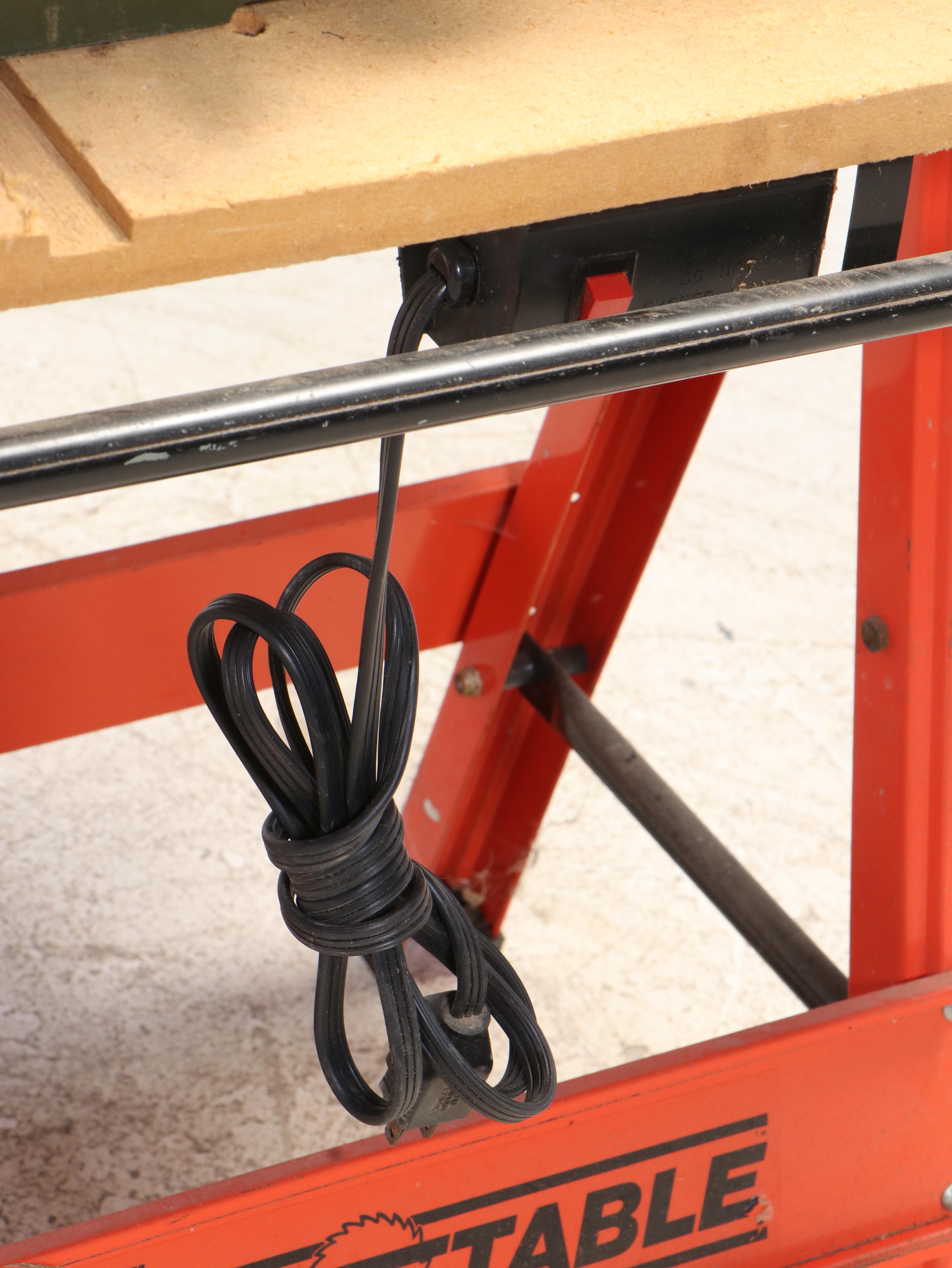 Makita Table Saw with Hirsh Saw Table Workbench EBTH