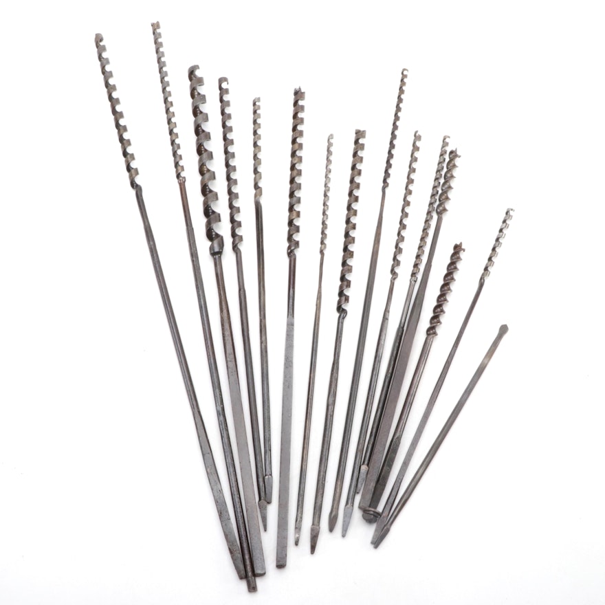 Hand Forged Metal Auger Drill Bits