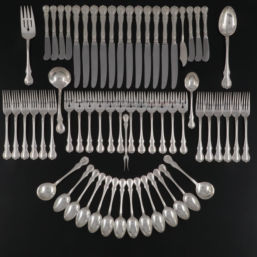 Towle "French Provincial" Sterling Silver Flatware, Mid to Late 20th Century