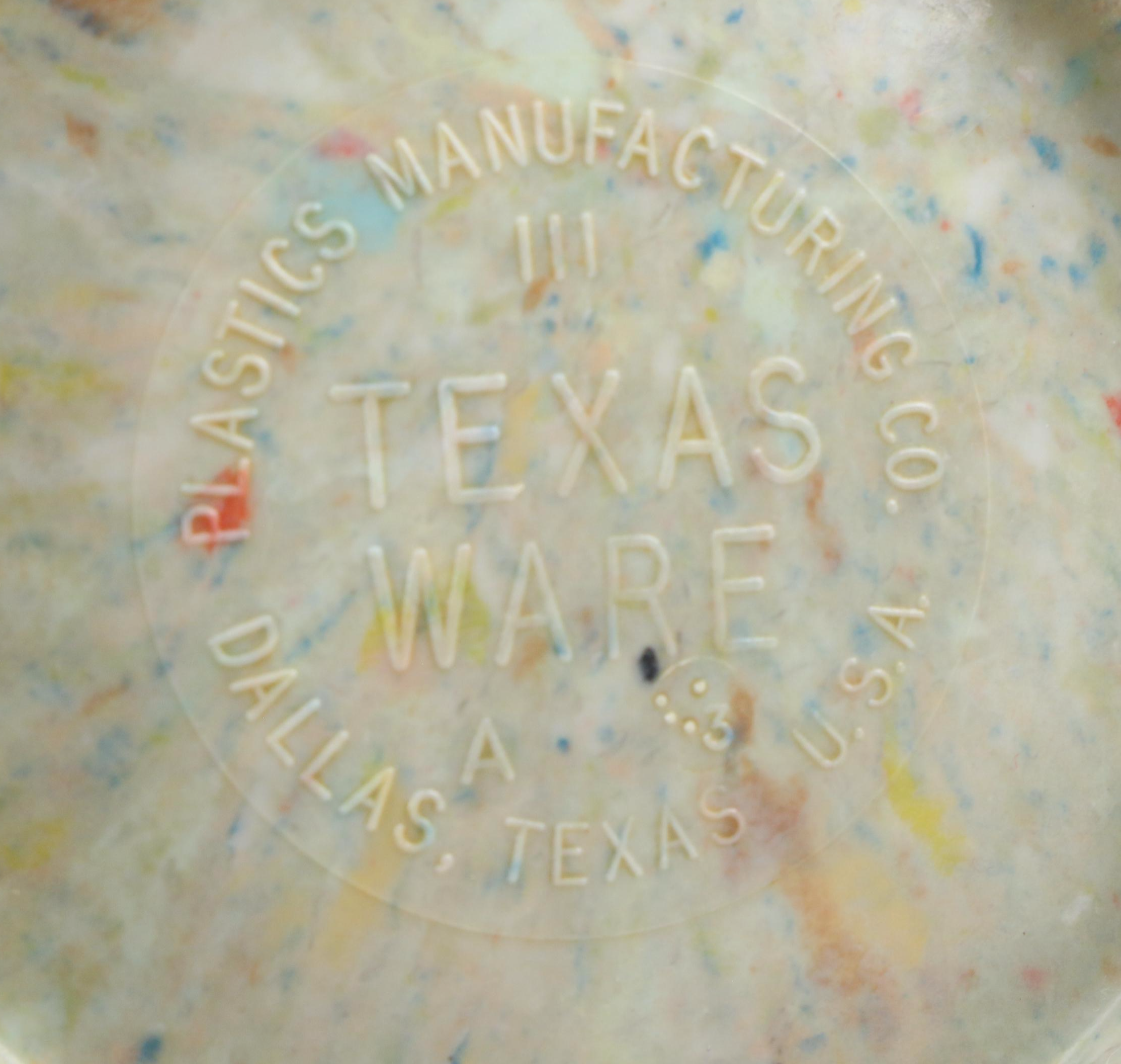 Plastics Manufacturing Co. Texas Ware Melamine Mixing Bowls, Mid-20th Century