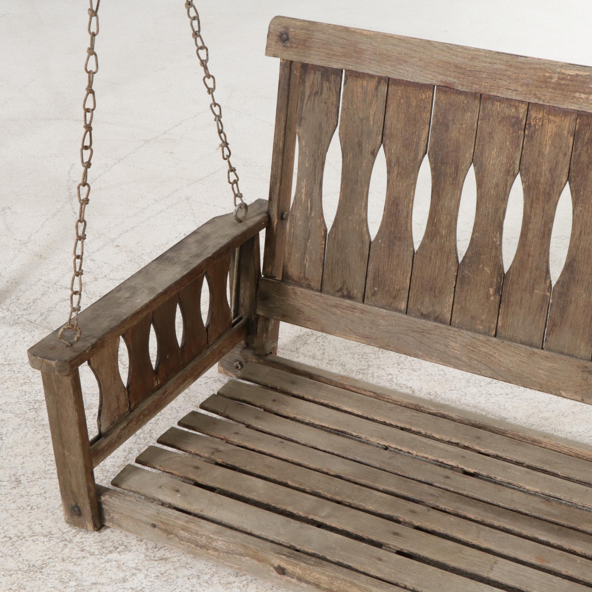 Oak Porch Swing, Early 20th Century