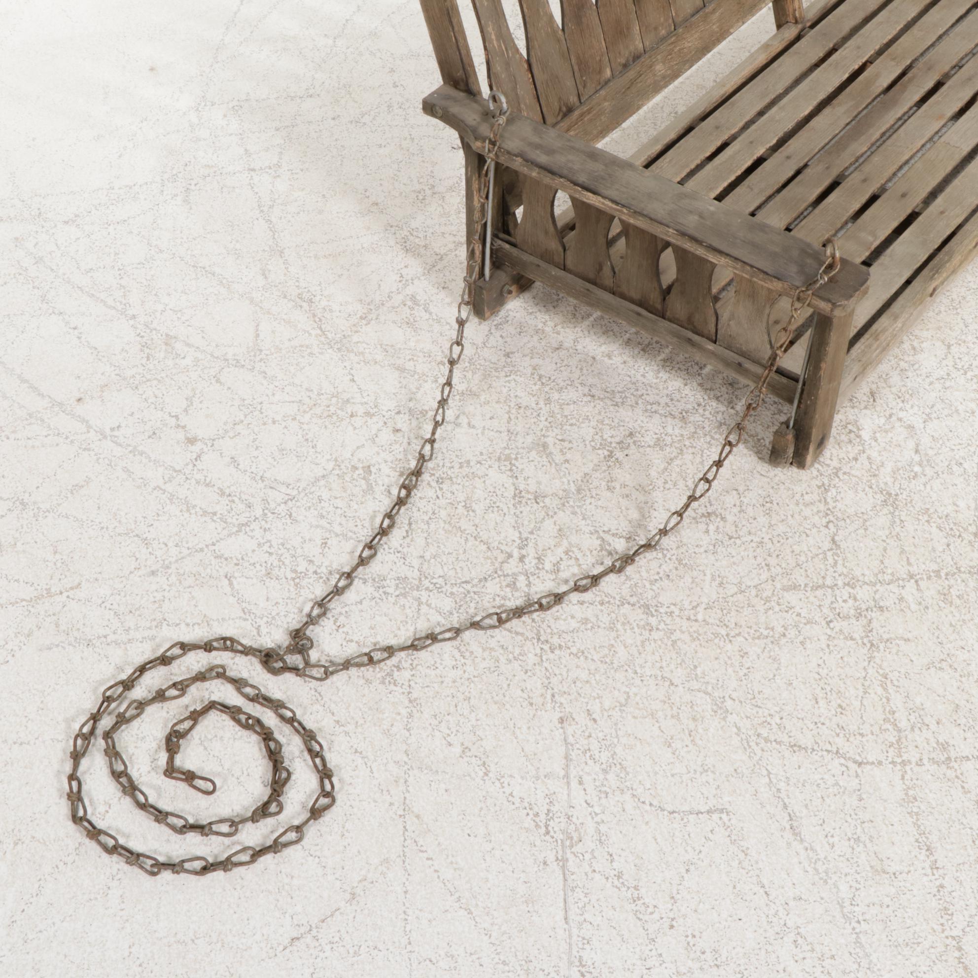 Oak Porch Swing, Early 20th Century