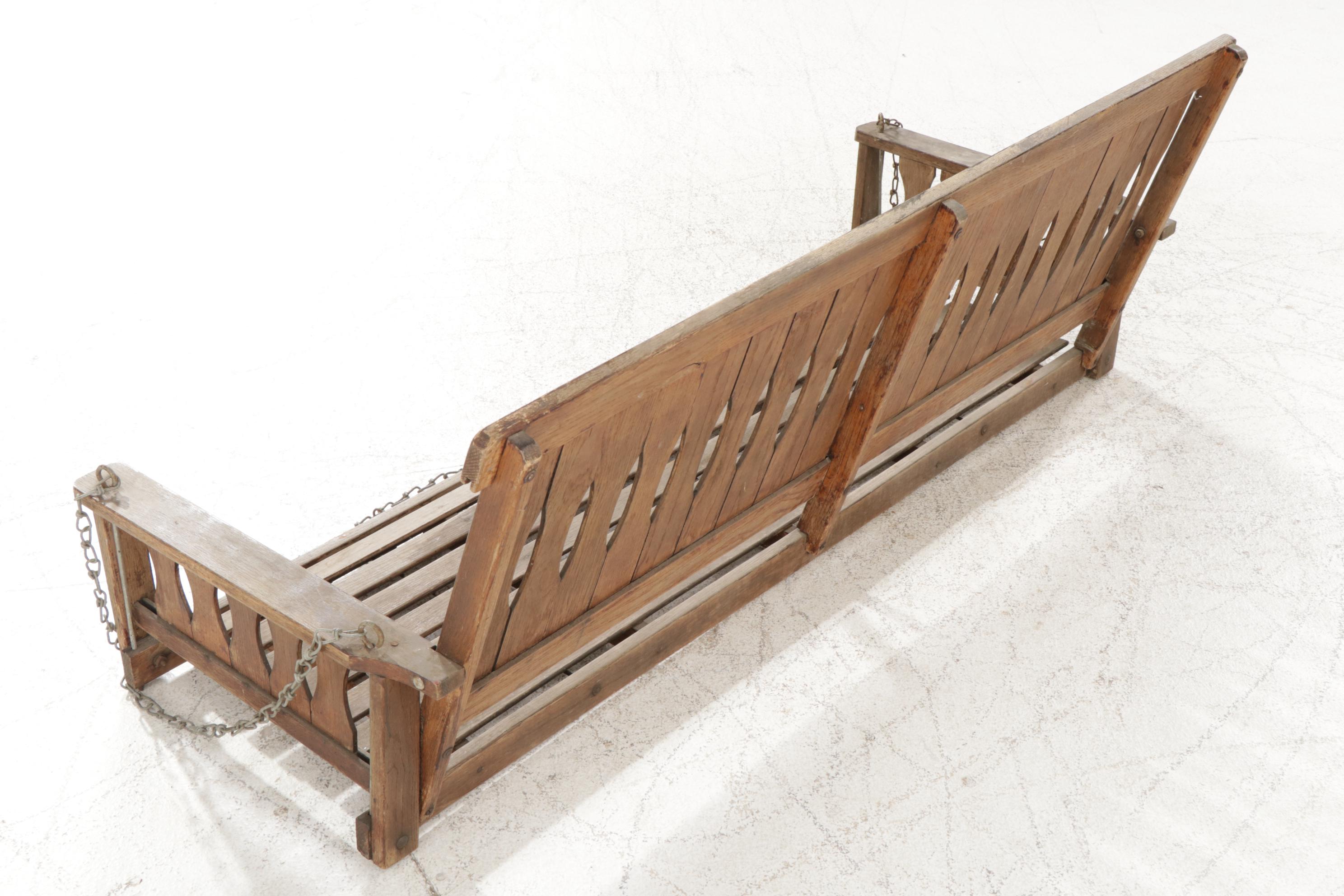 Oak Porch Swing, Early 20th Century