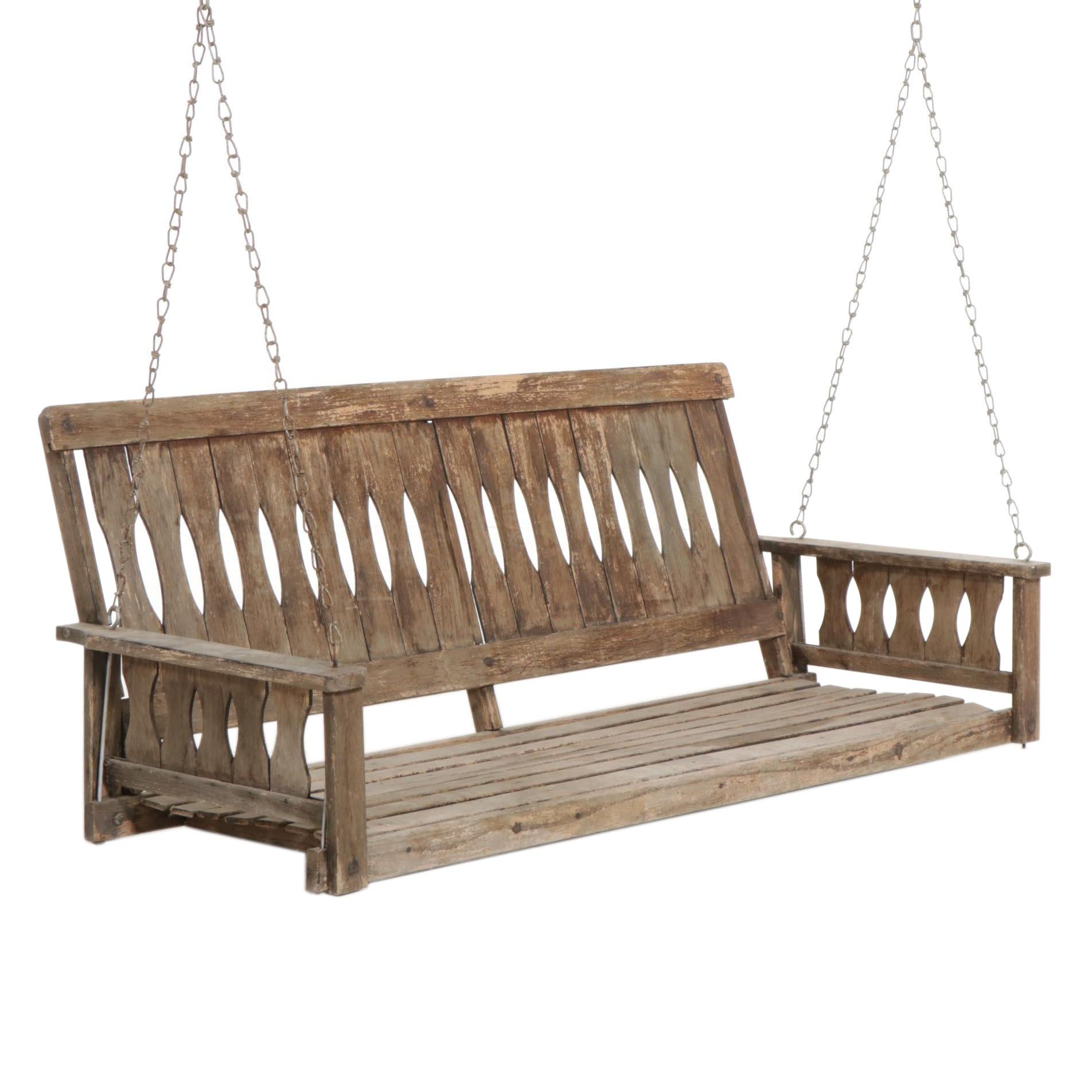 Oak Porch Swing, Early 20th Century
