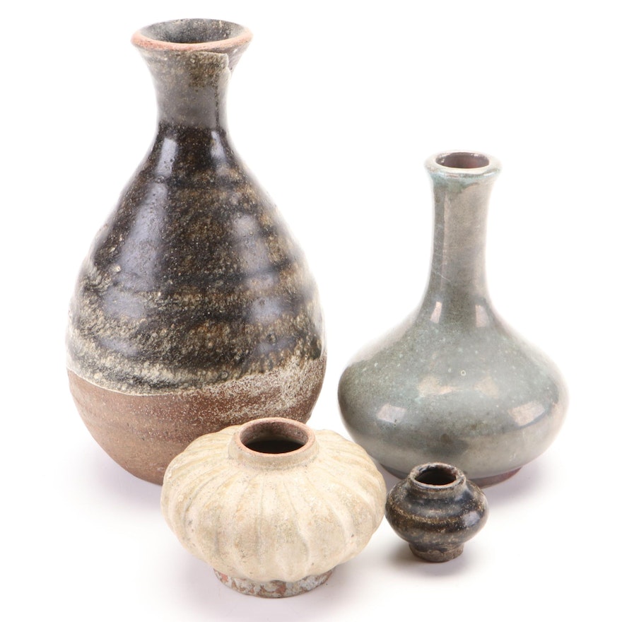 Southeast Asian Earthenware and Stoneware Vases