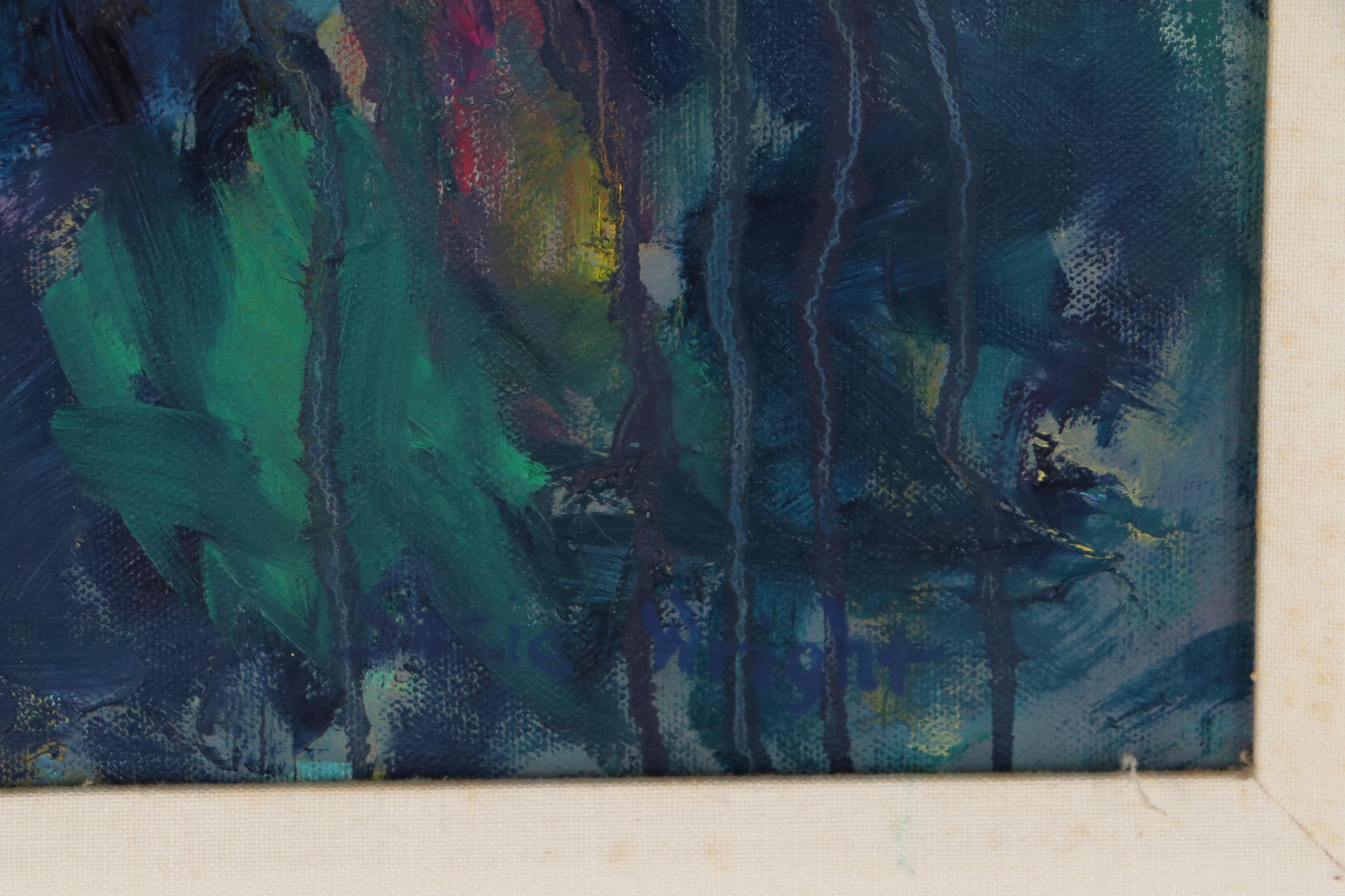 Suzie Wright Oil Painting "War of the Roses", 21st Century