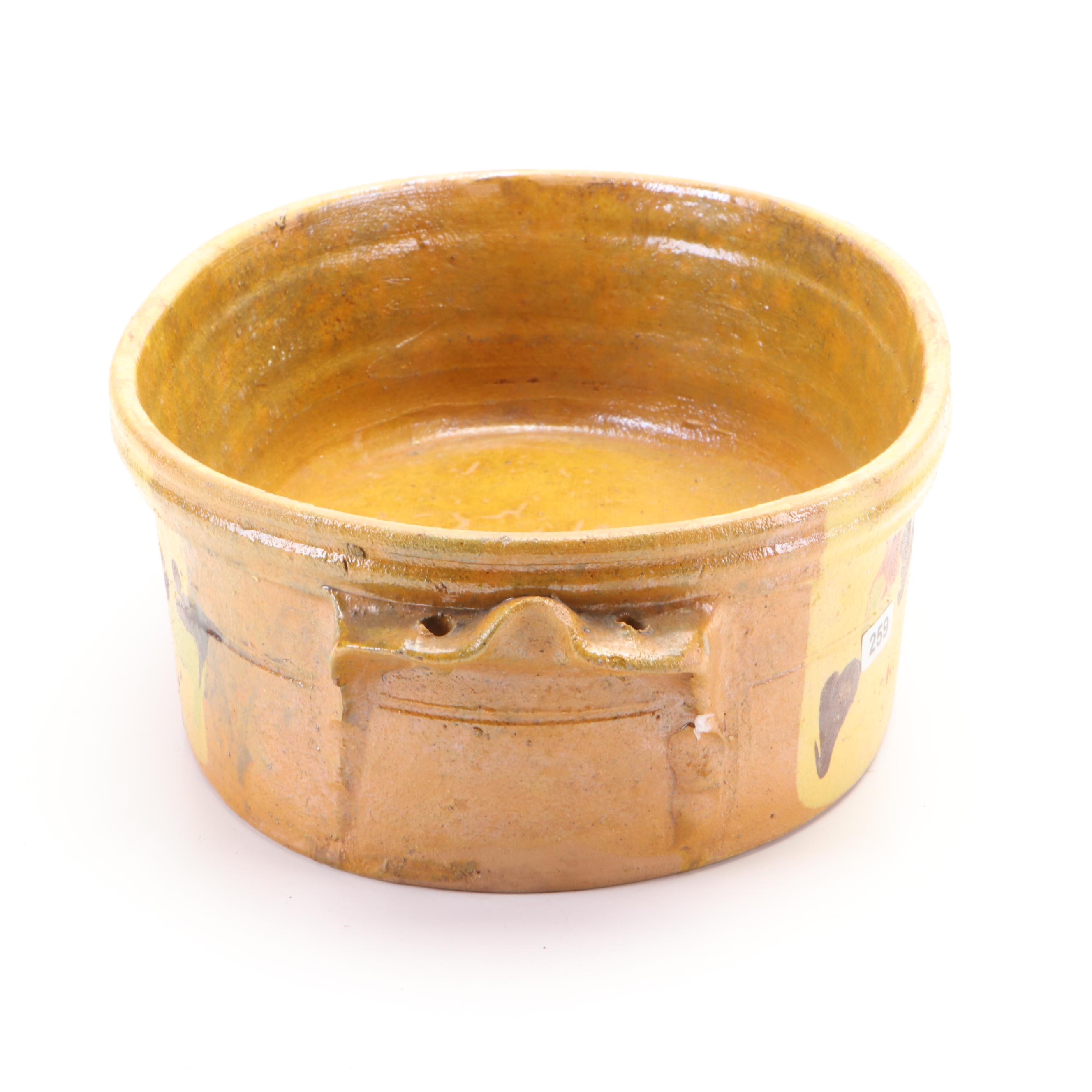 Southeast Asian Foot Bath Planter with Other Earthenware Vessels