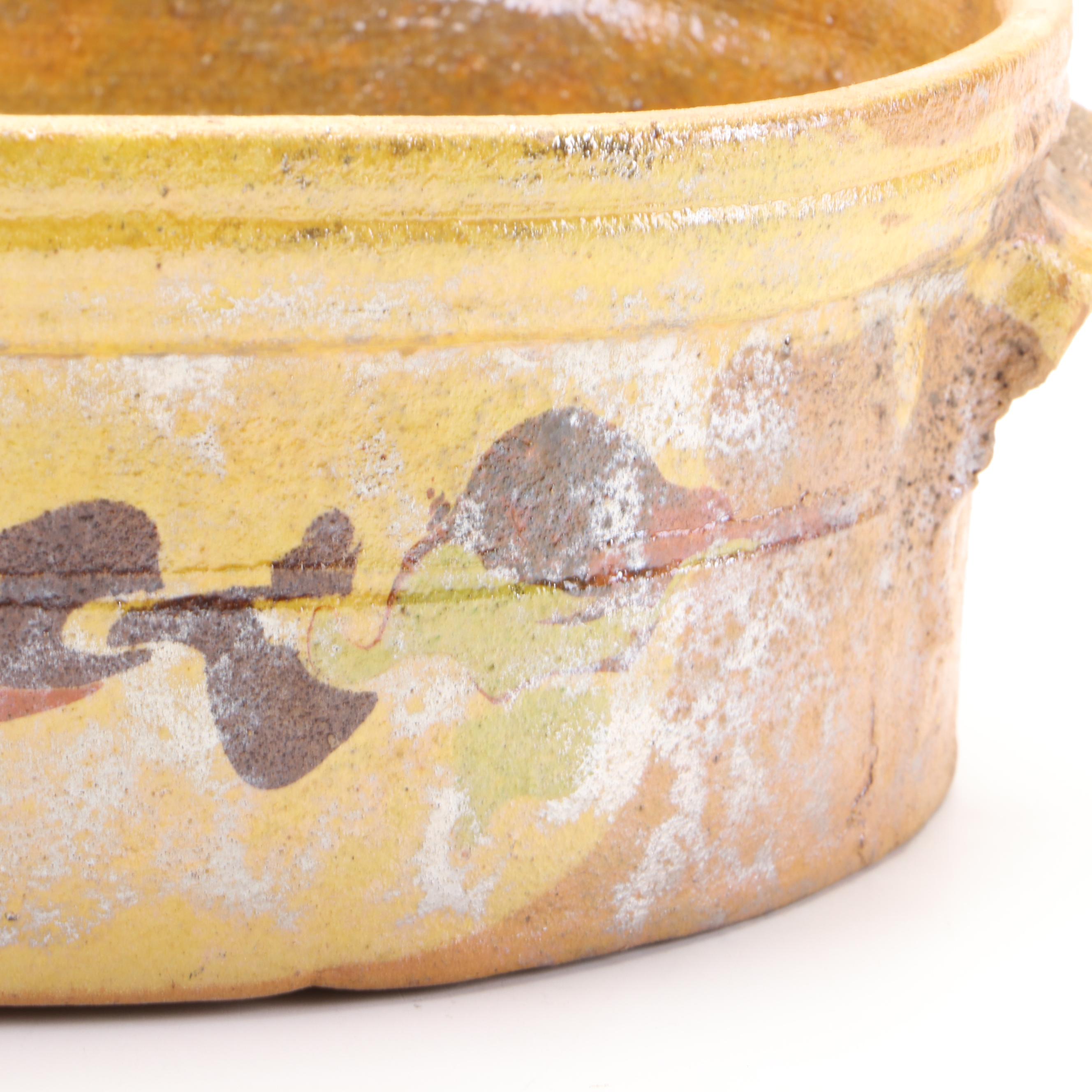 Southeast Asian Foot Bath Planter with Other Earthenware Vessels