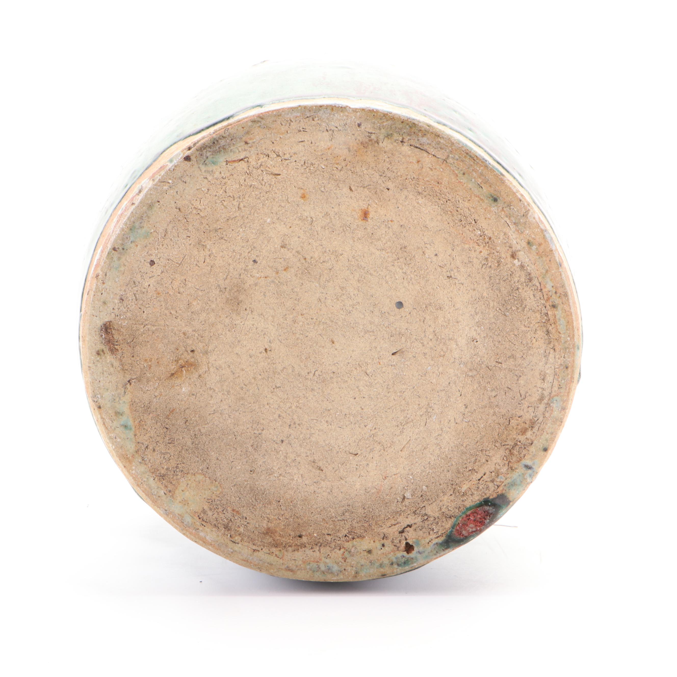 Southeast Asian Foot Bath Planter with Other Earthenware Vessels