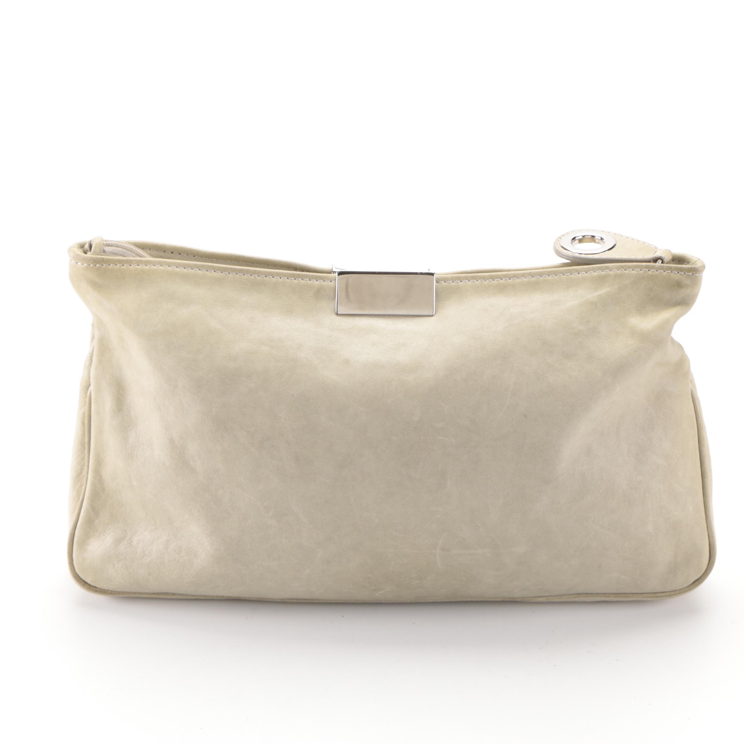 Jimmy Choo Star Studded Clutch in Grey Leather