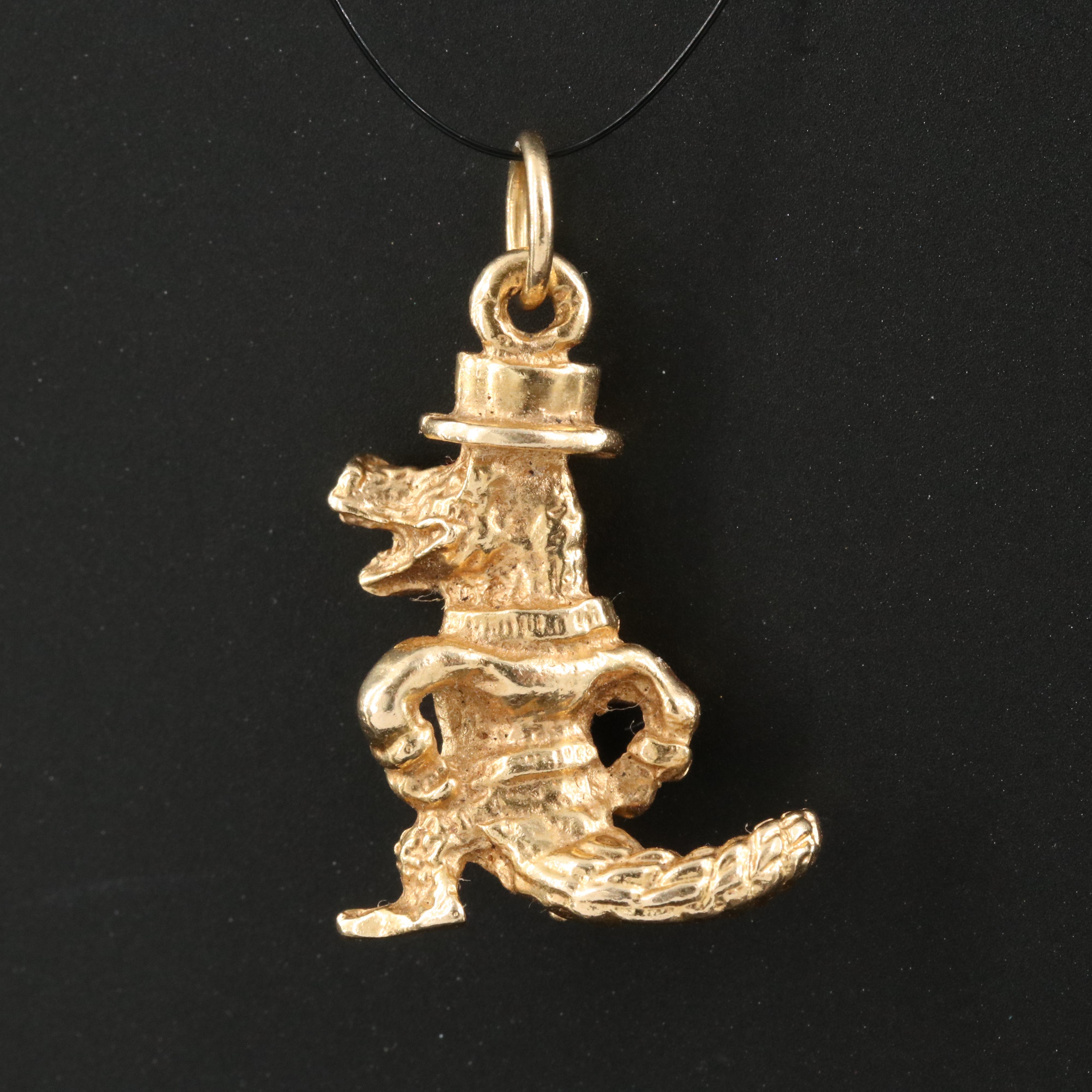 14K University of Florida Gator Mascot Charm