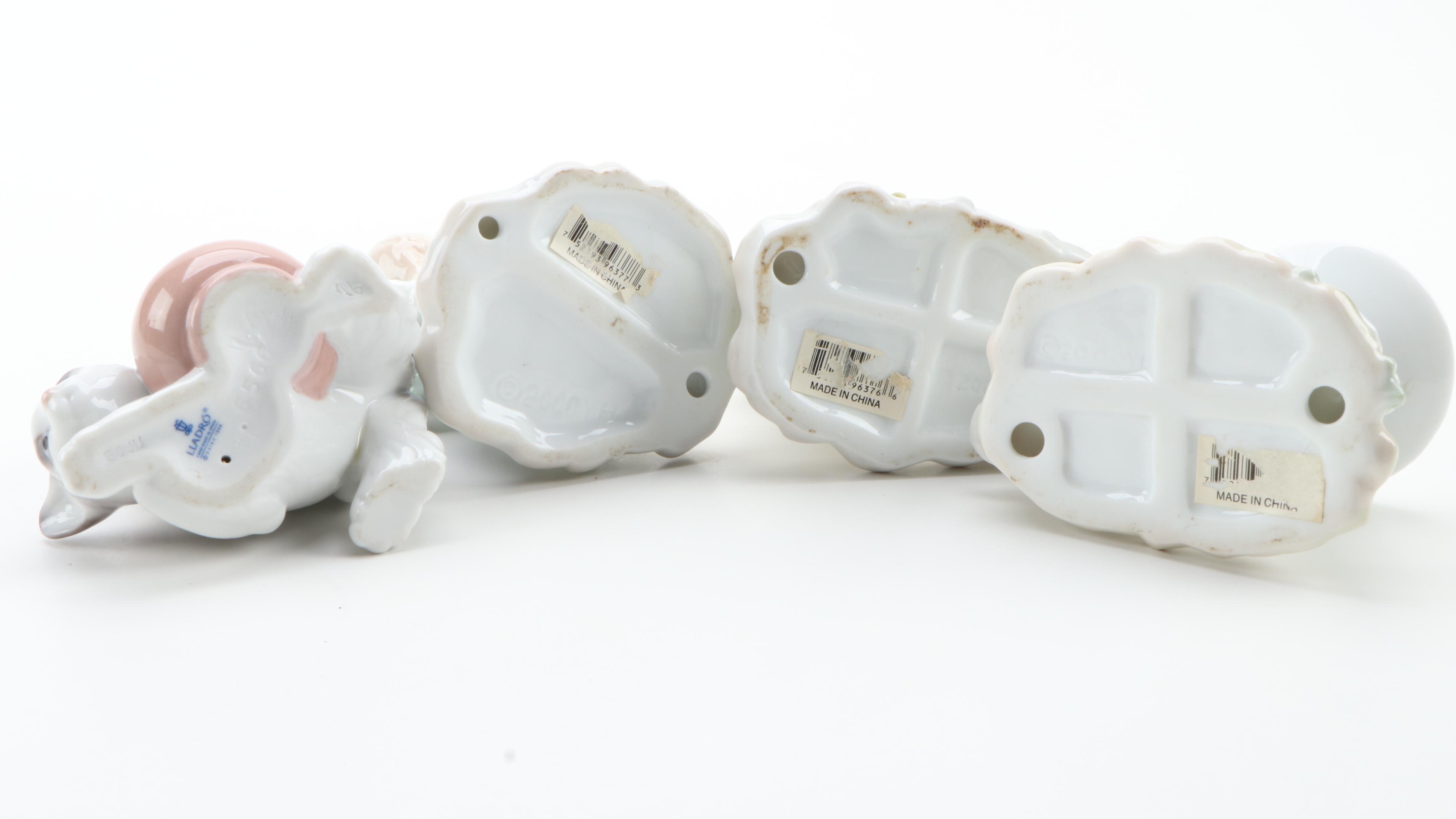 Juan Huerta for Lladró "Secret Spot" with YH Porcelain Cat Figurines