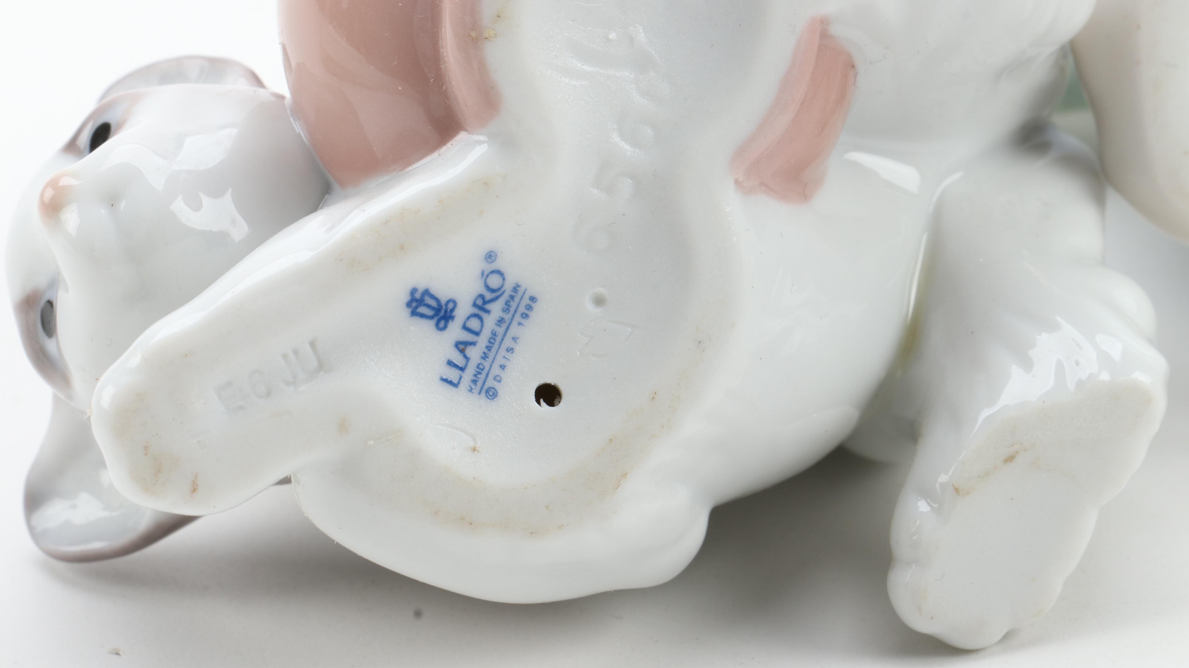 Juan Huerta for Lladró "Secret Spot" with YH Porcelain Cat Figurines