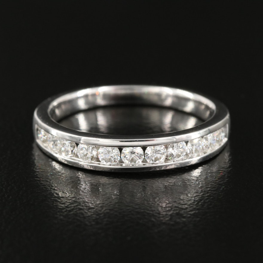 14K 0.49 CTW Diamond Channel Set Band