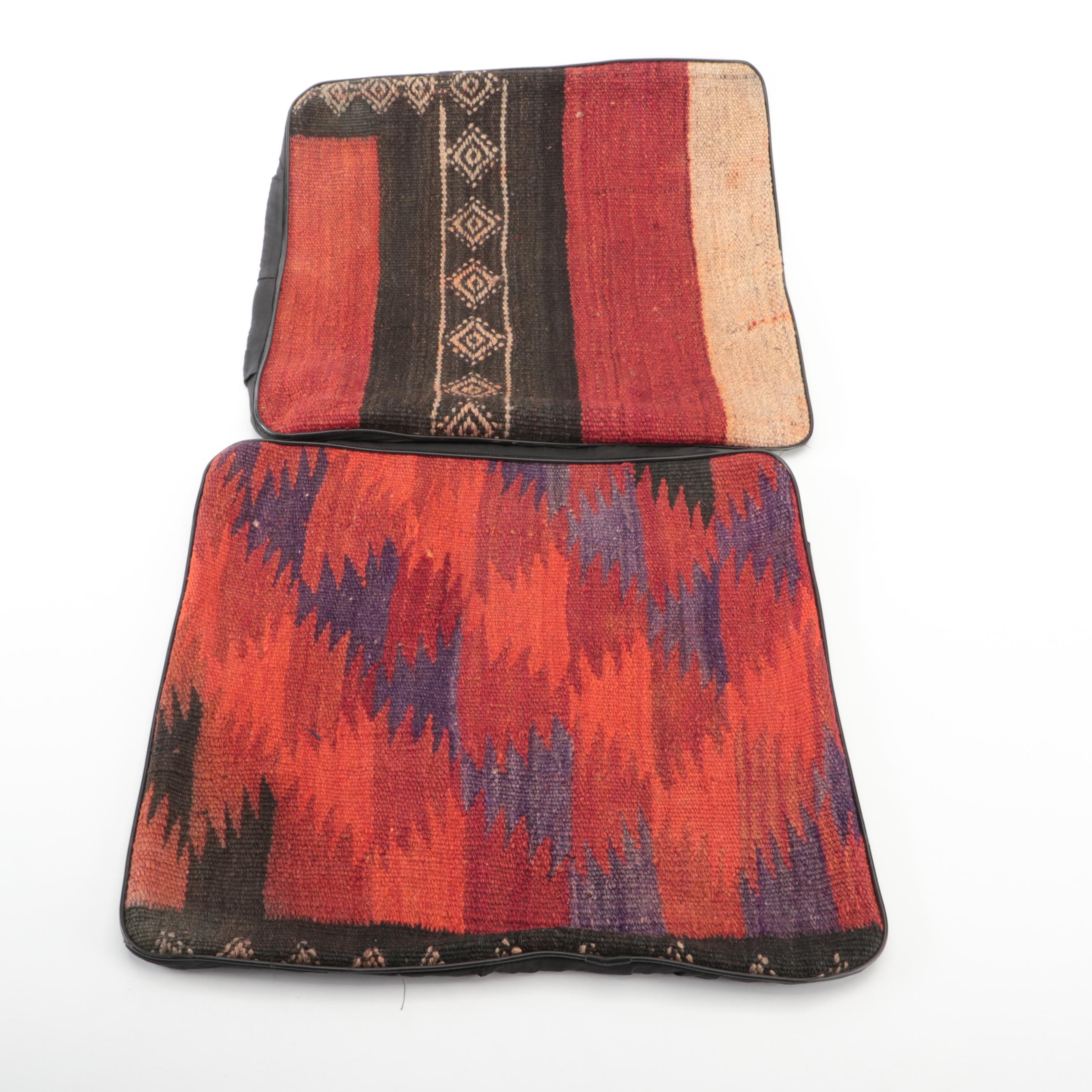 Handwoven Kilim Face Throw Pillow Covers