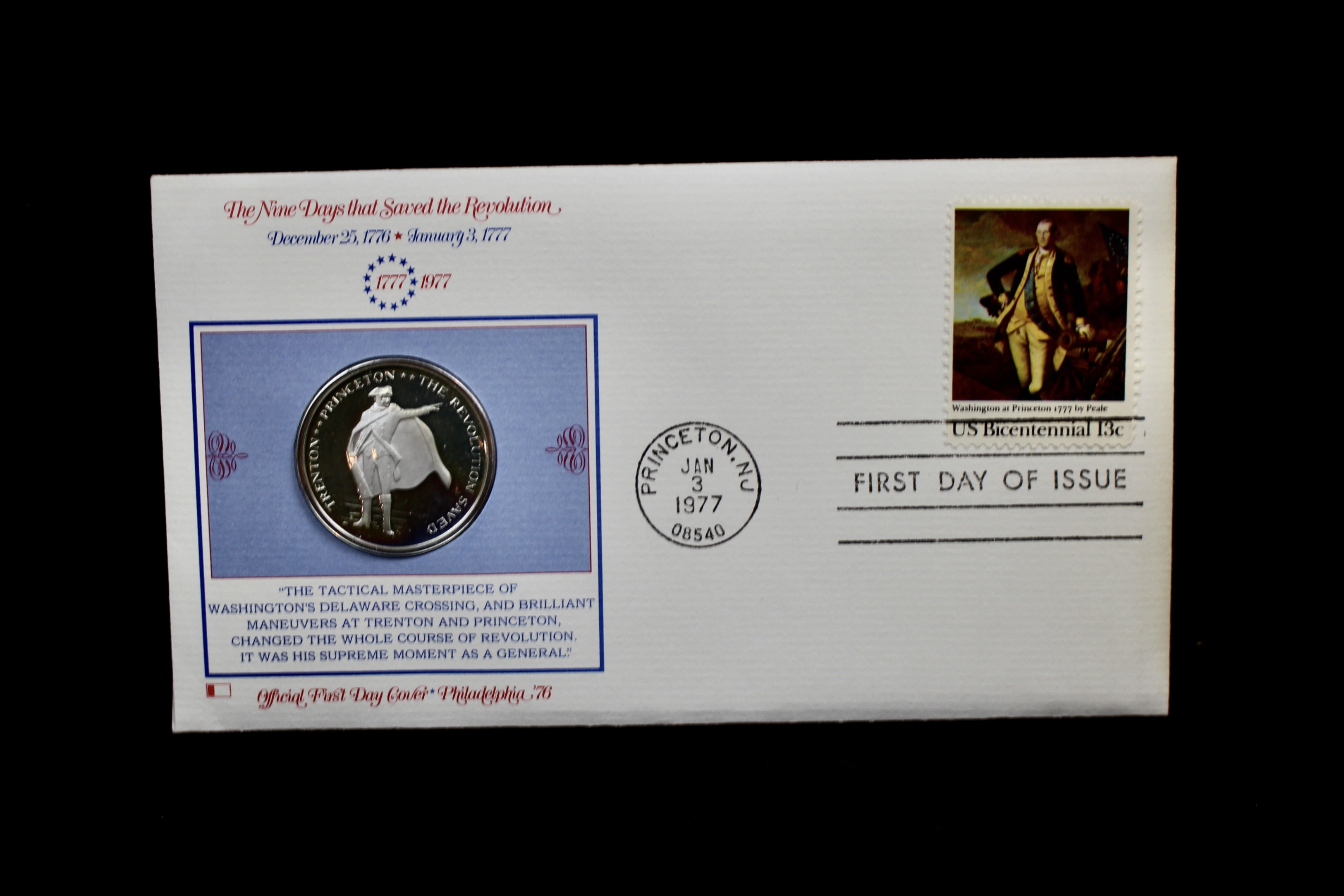 Six Bicentennial First Day Covers With Silver Medals