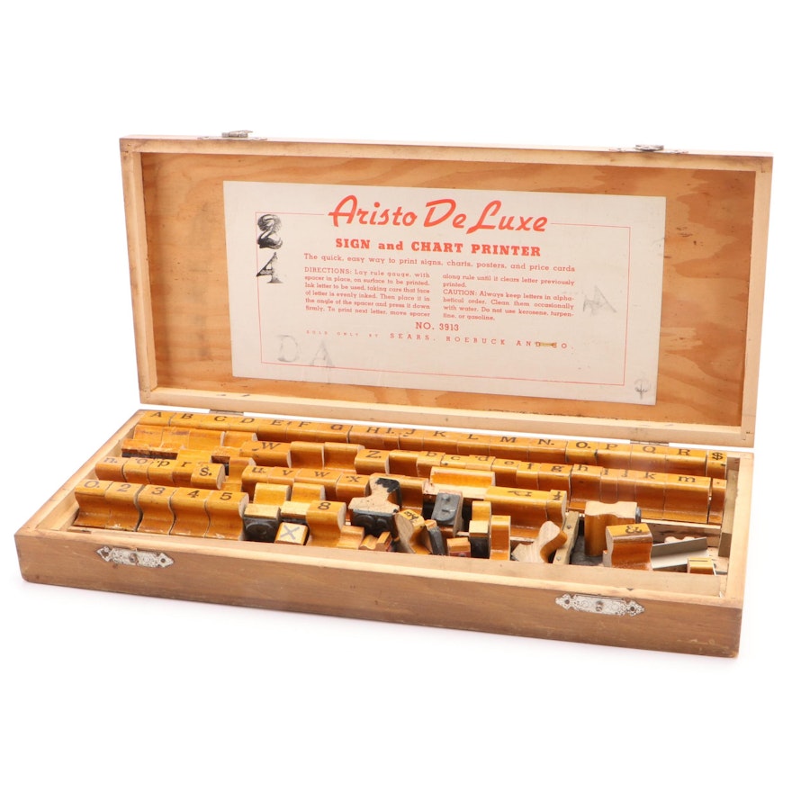 Sears, Roebuck and Co. Aristo De Luxe Stamp Set, Mid-20th Century