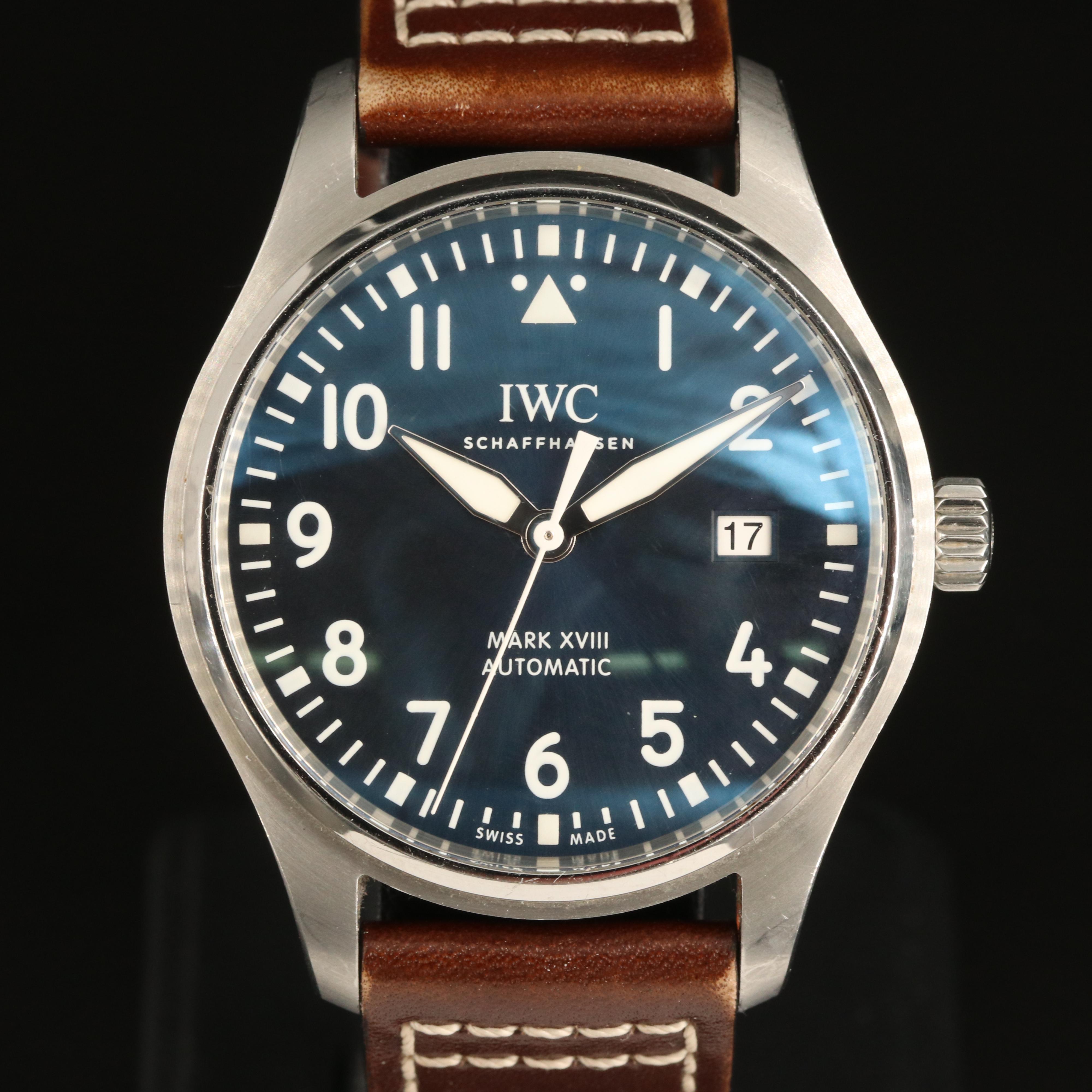 IWC Shaffhausen Pilot Mark XVIII Le Petit Prince Blue Automatic Watch