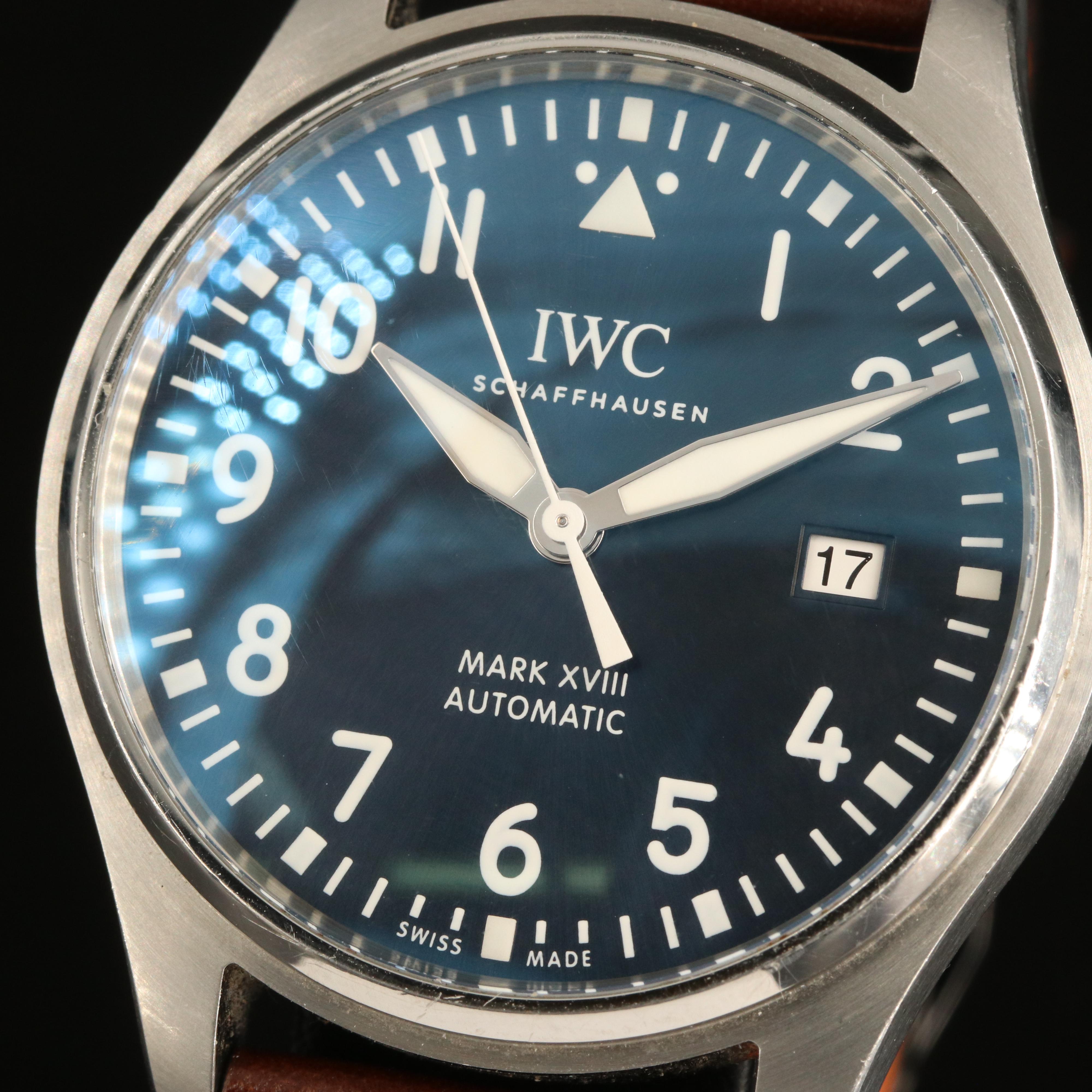IWC Shaffhausen Pilot Mark XVIII Le Petit Prince Blue Automatic Watch