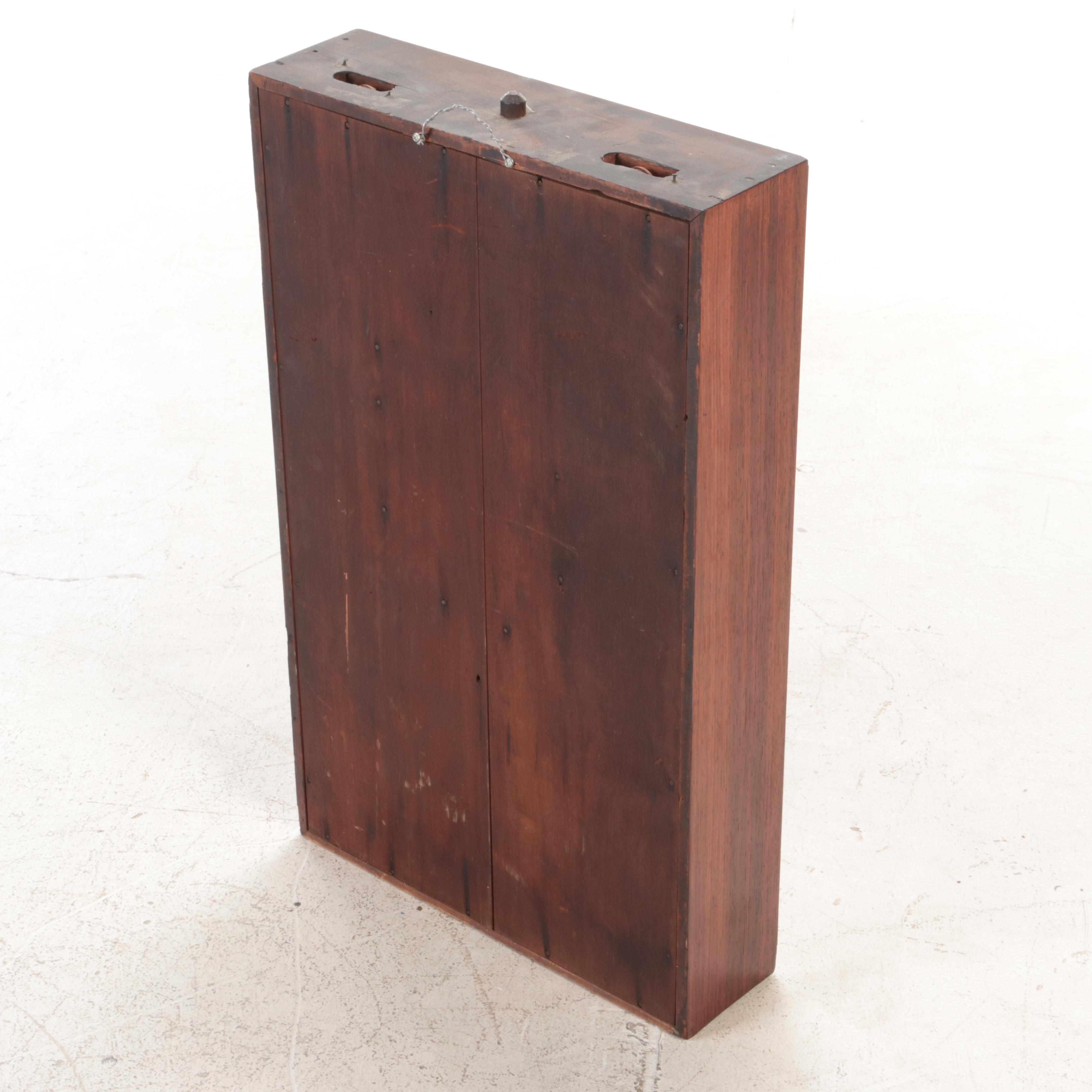 Seth Thomas Ogee Mantel Clock with Transfered Reverse Glass Panel