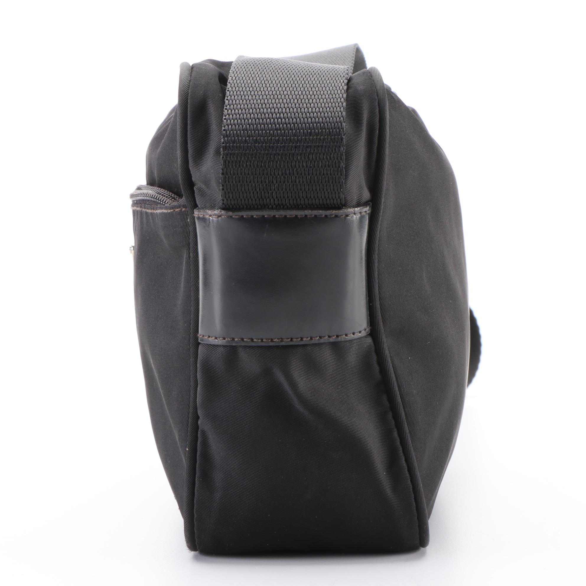 Prada Small Crossbody Bag in Black Nylon Tessuto and Leather