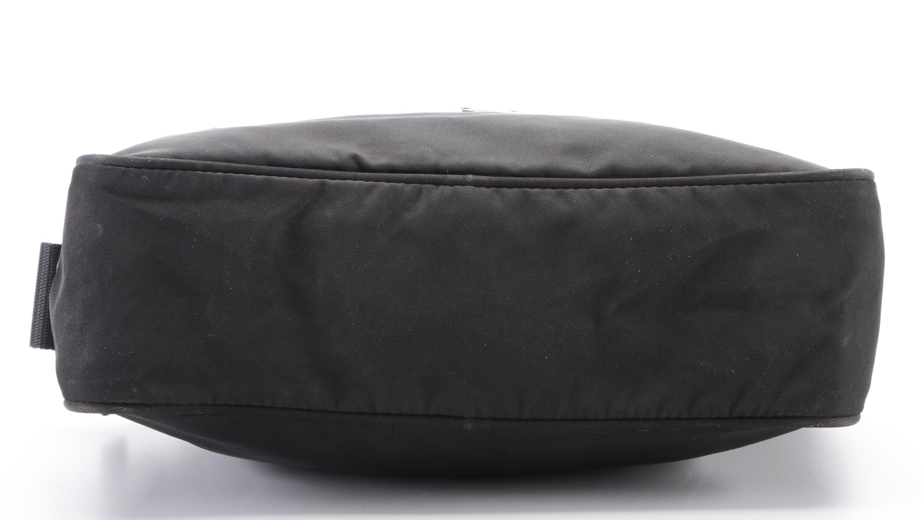 Prada Small Crossbody Bag in Black Nylon Tessuto and Leather