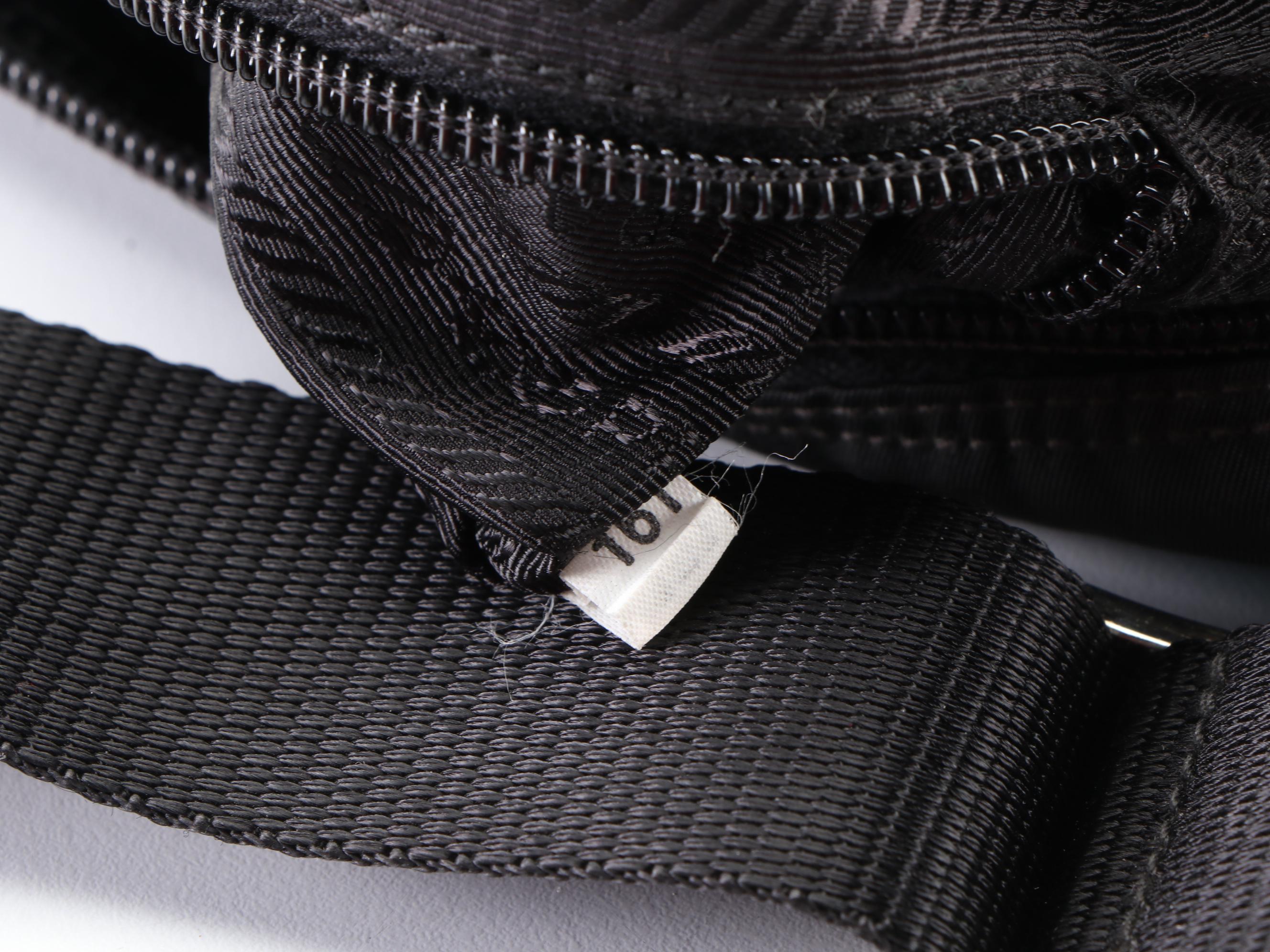 Prada Small Crossbody Bag in Black Nylon Tessuto and Leather