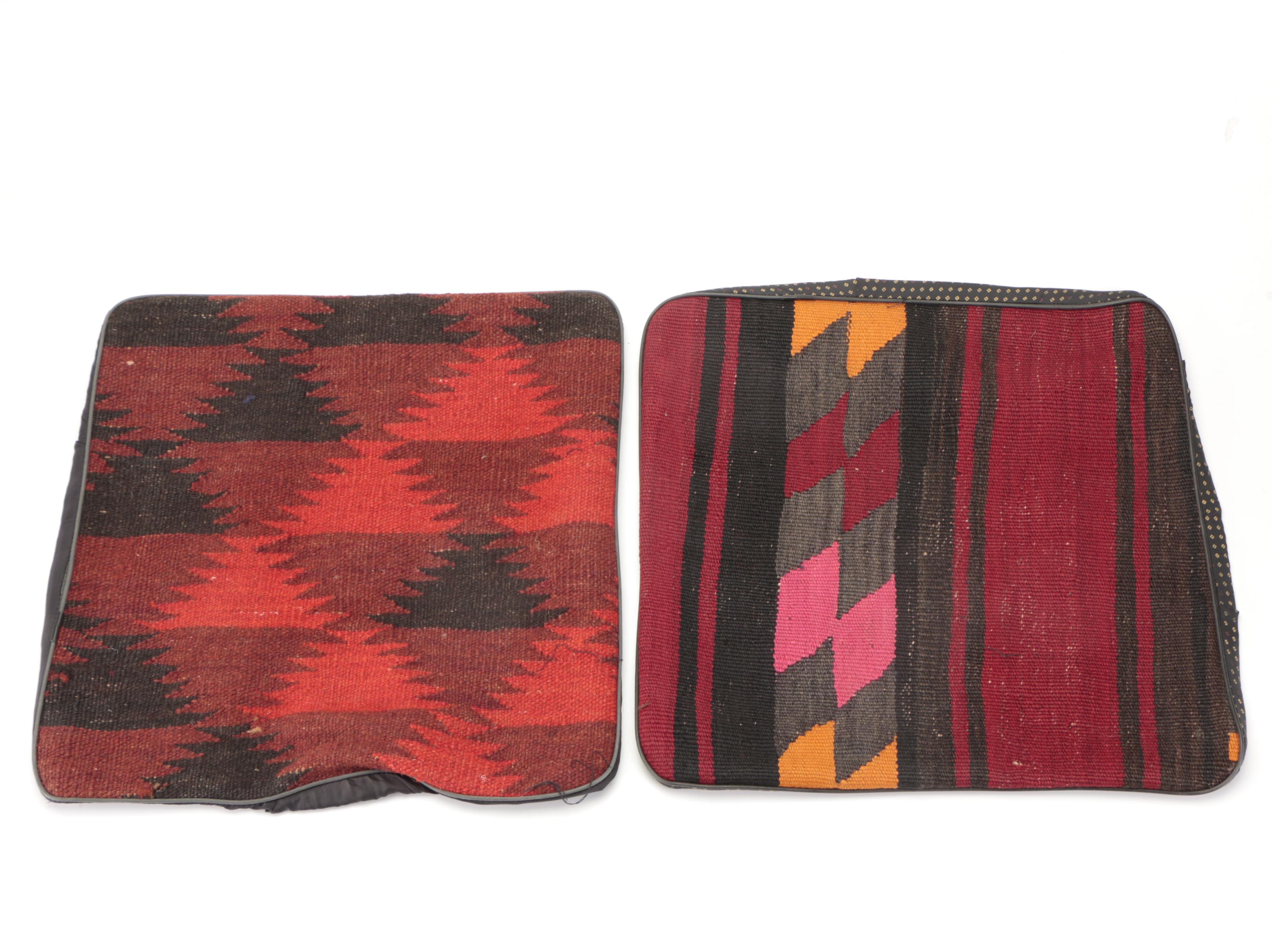 Handwoven Kilim Face Throw Pillow Covers