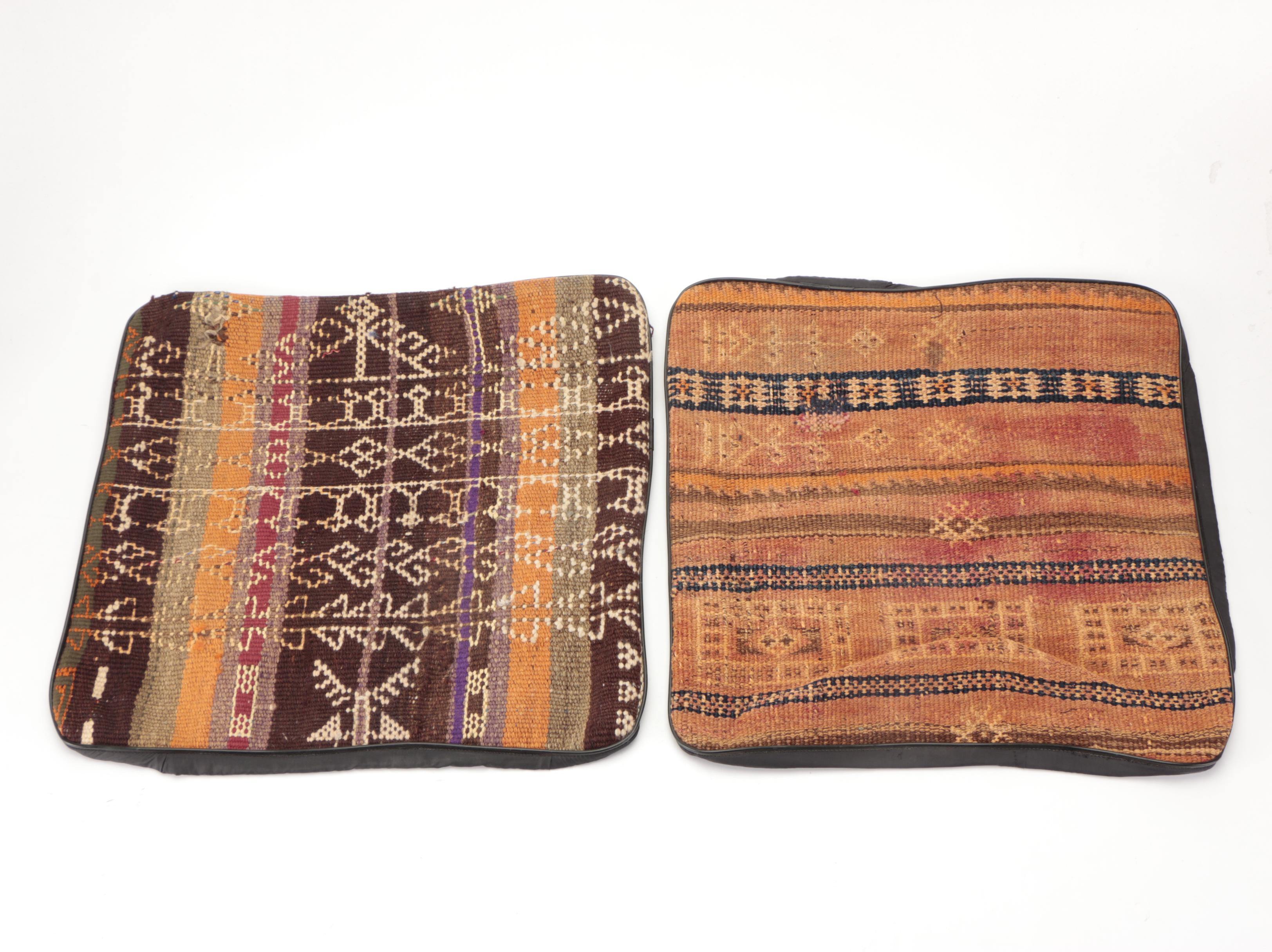 Handwoven Kilim Face Throw Pillow Covers