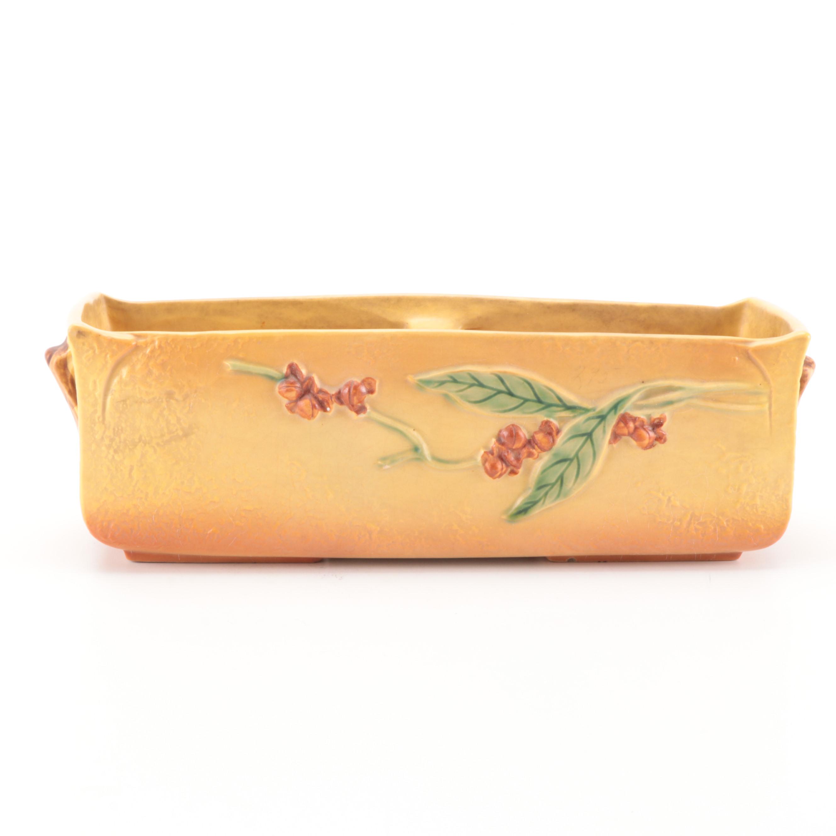 Roseville Pottery "Bittersweet" Ceramic Window Planter, Mid-20th Century