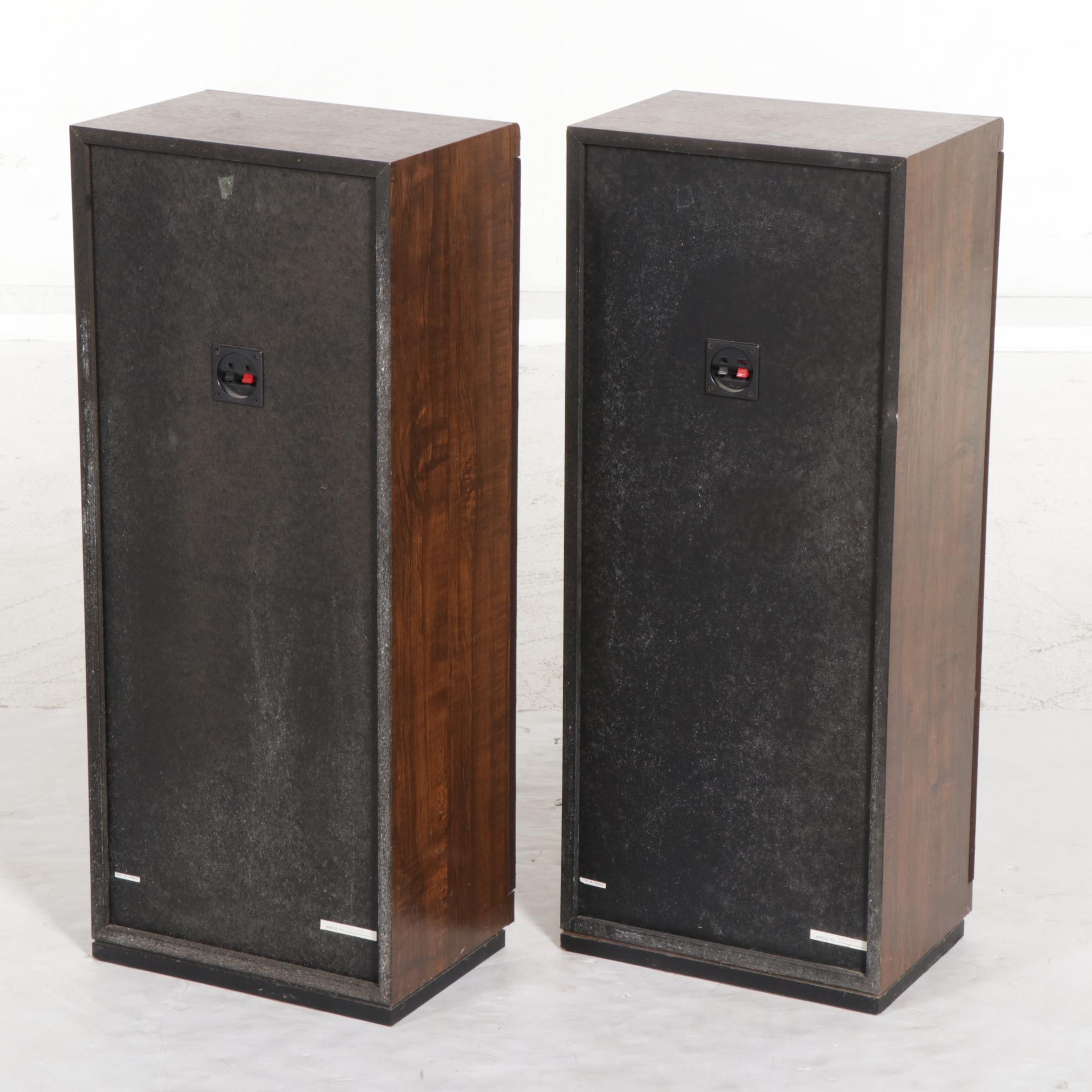 Pair of Sherwood S-1900 3-Way Speaker Systems, Late 20th Century