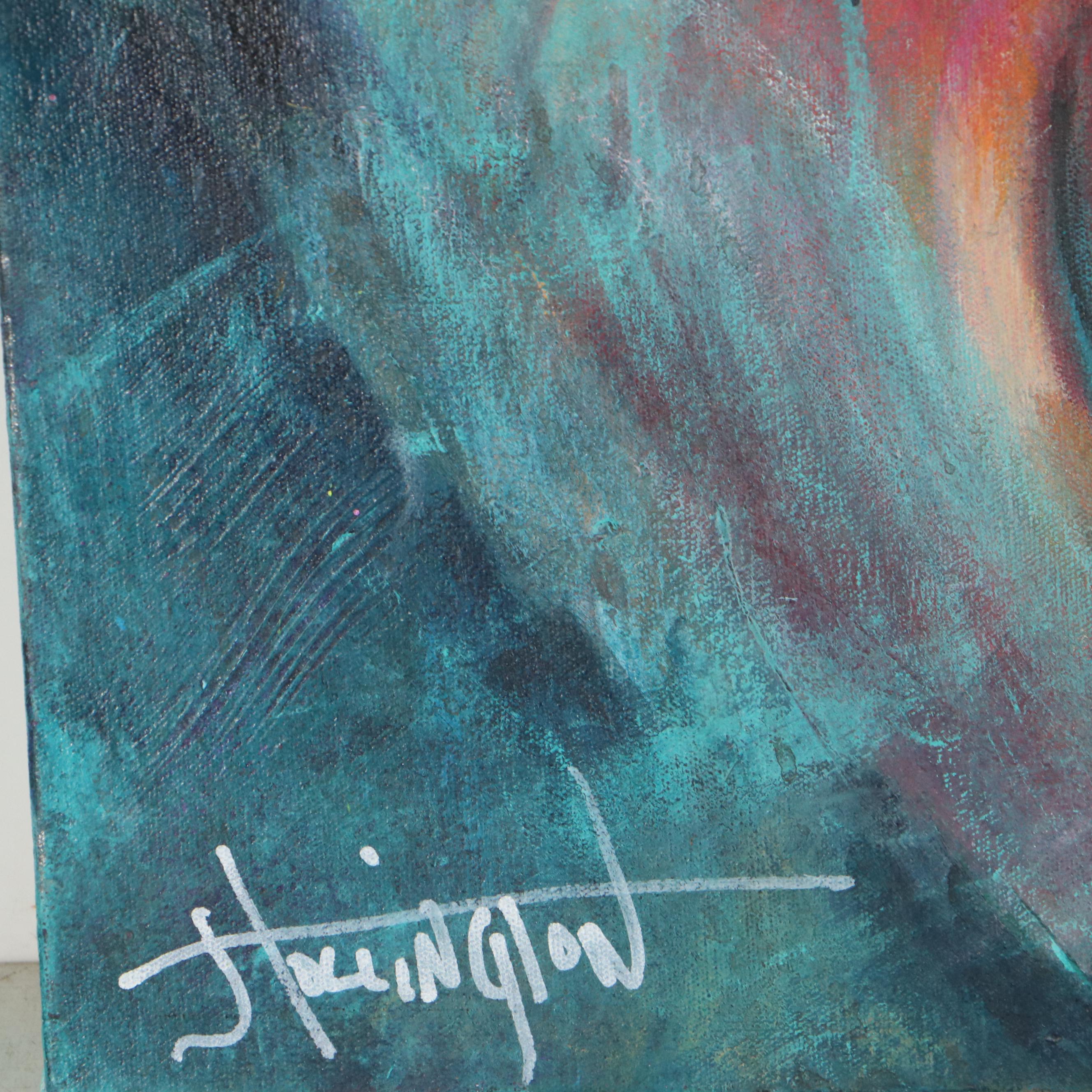 Jeffrey "Jeffro" Hollington Abstract Oil Painting "River," 2022