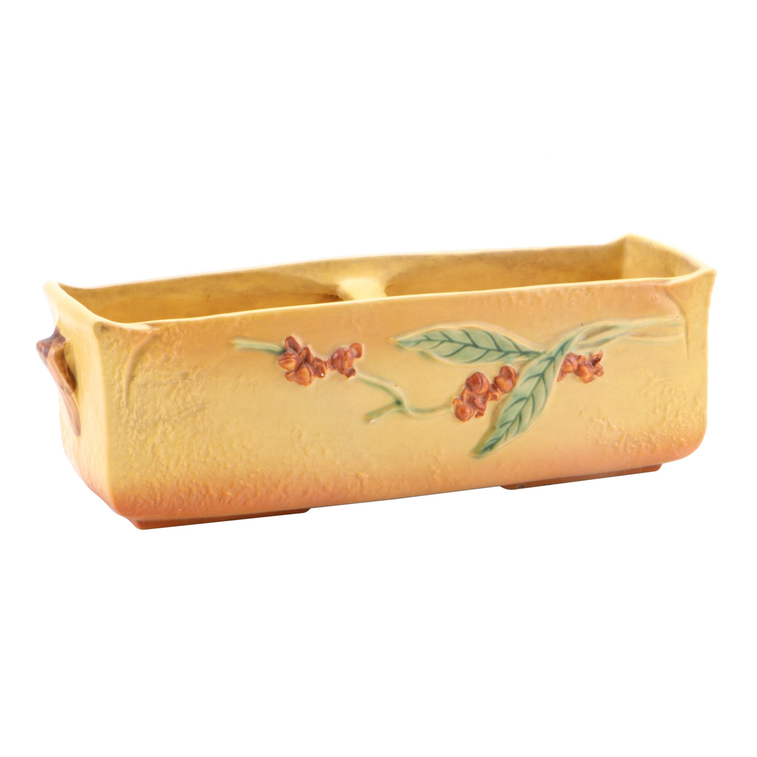 Roseville Pottery "Bittersweet" Ceramic Window Planter, Mid-20th Century