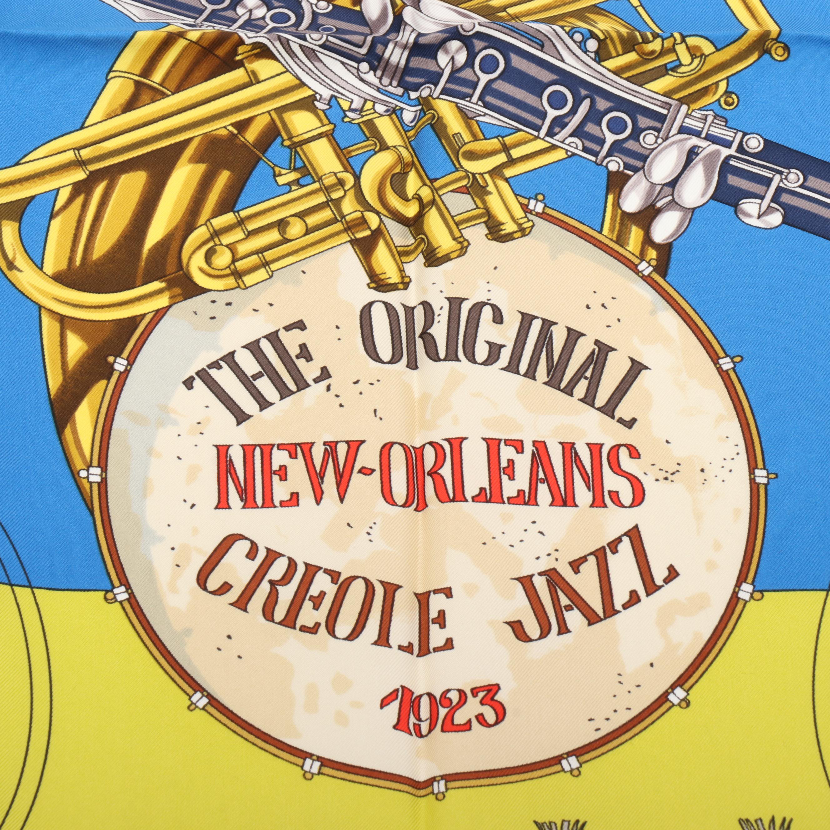 Hermès "The Original New Orleans Creole Jazz 1923" Silk Twill Scarf