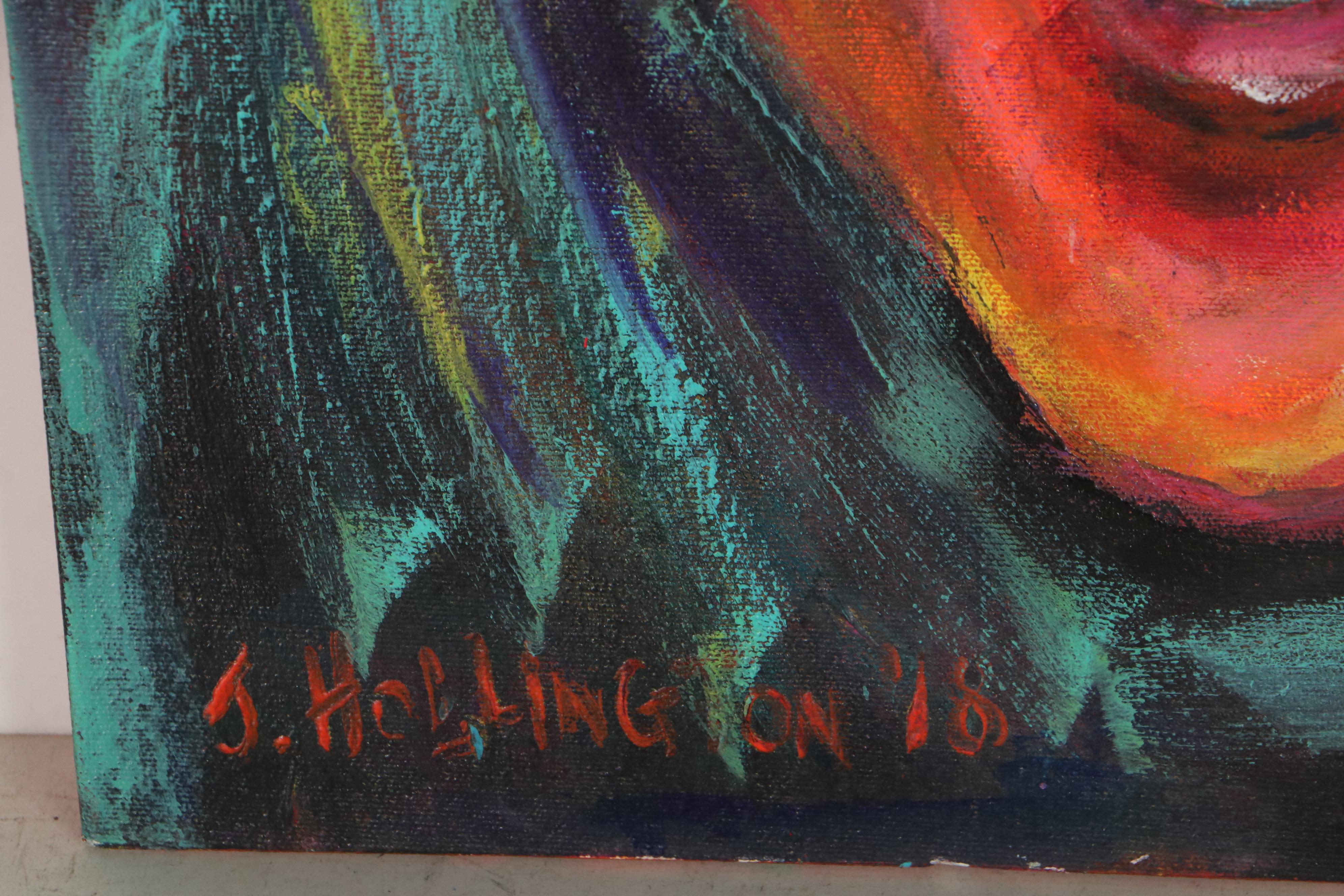 Jeffrey "Jeffro" Hollington Portrait Acrylic Painting "F-Up," 2018