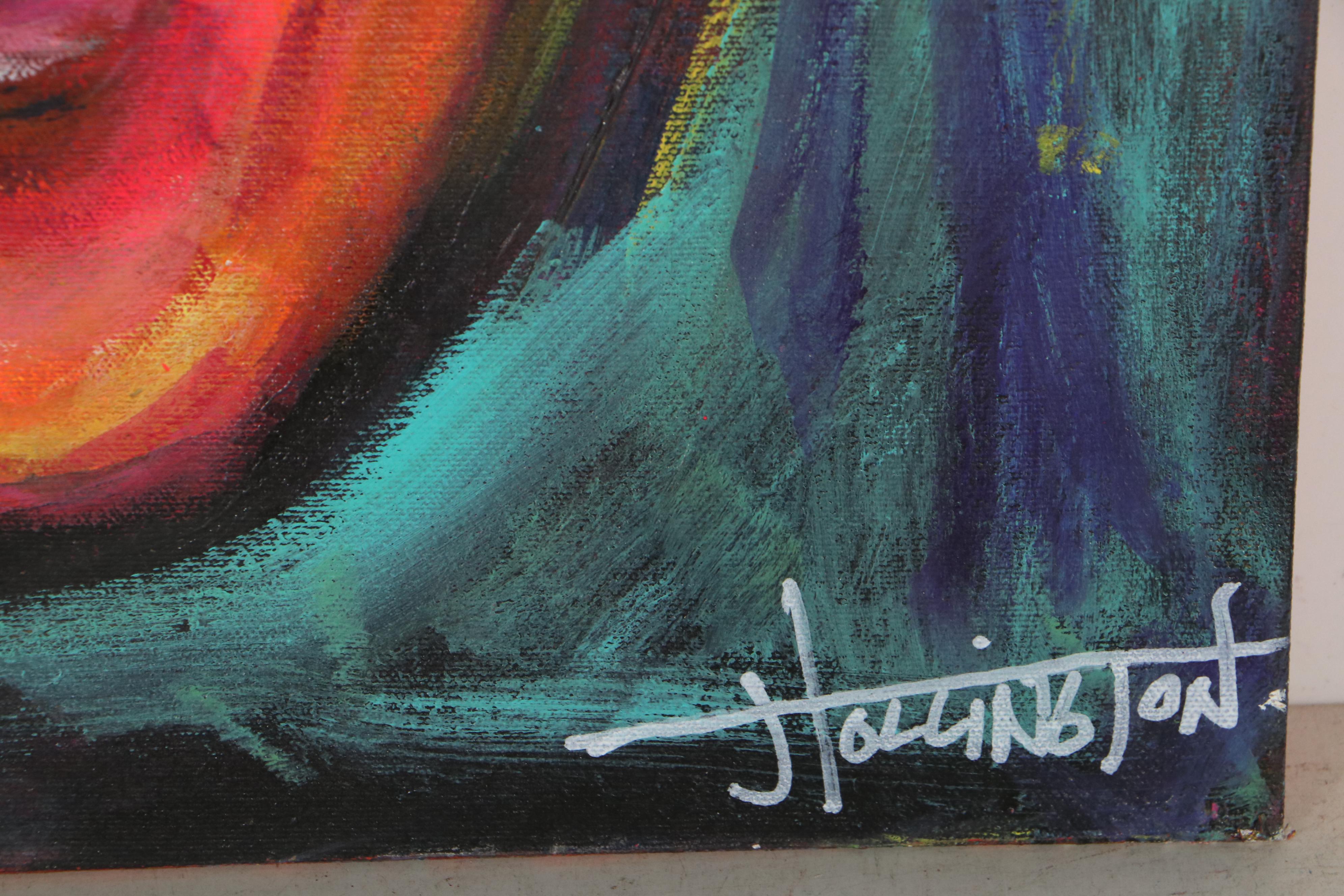 Jeffrey "Jeffro" Hollington Portrait Acrylic Painting "F-Up," 2018