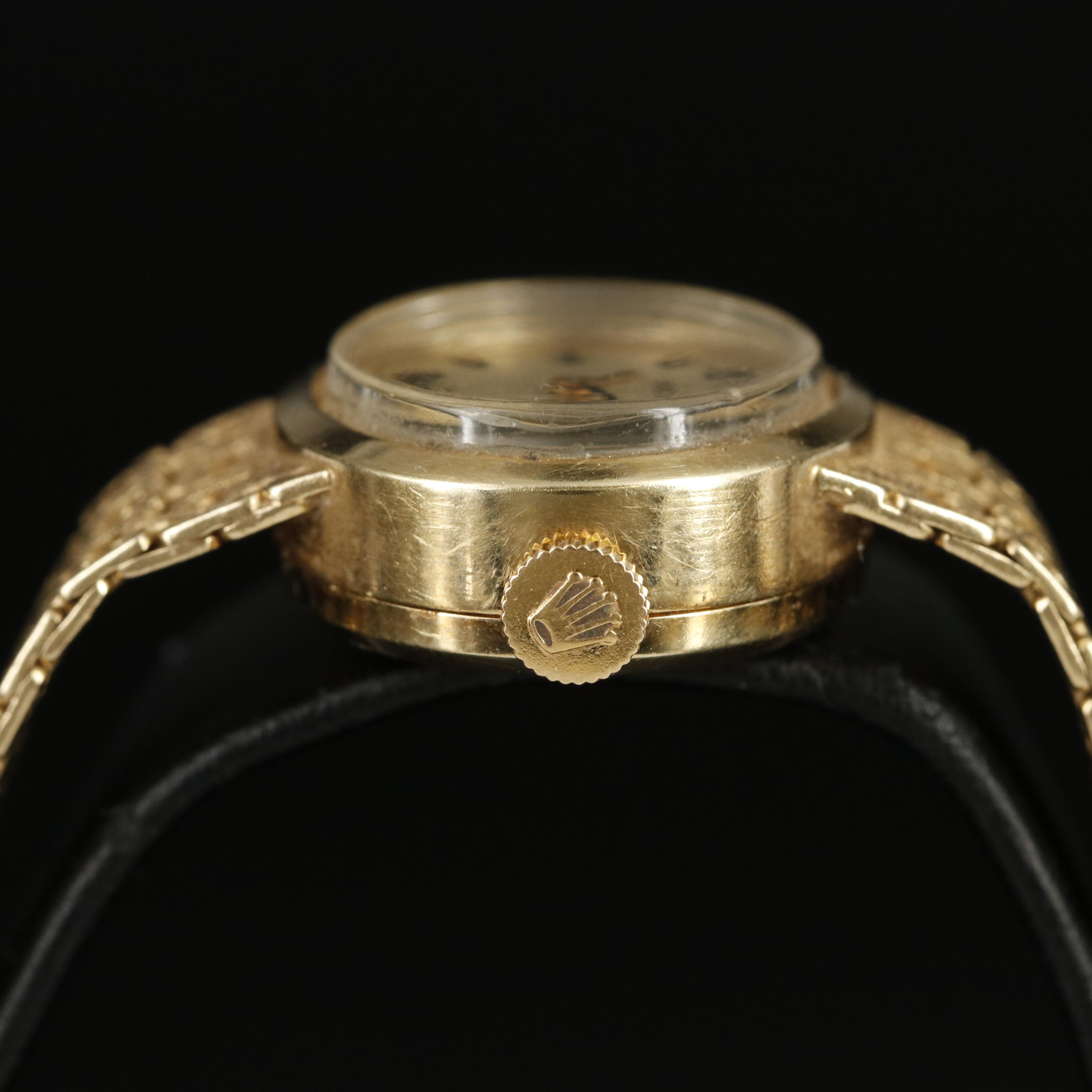 Vintage Rolex 14K Stem Wind Dress Watch